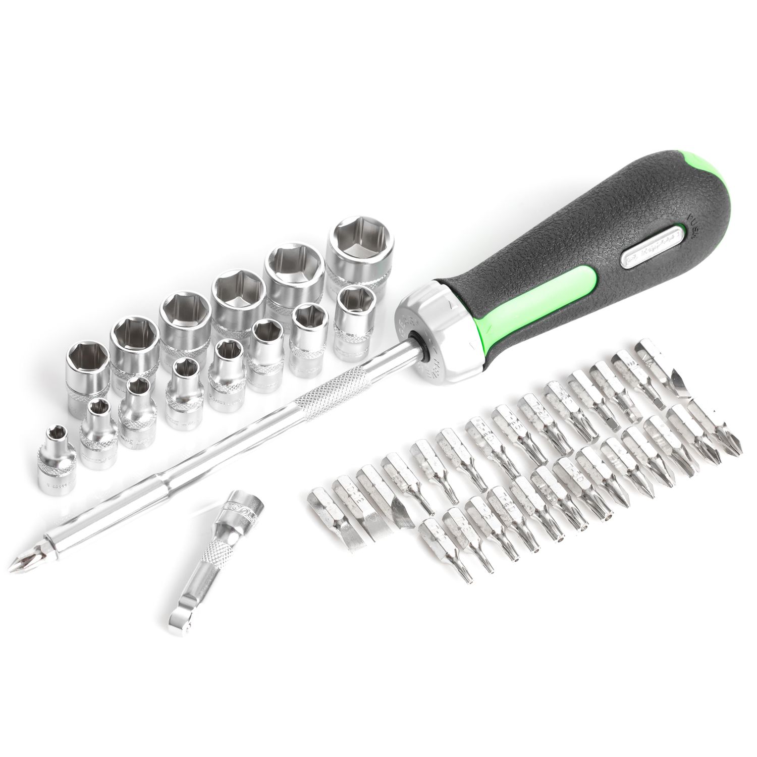 OEMTOOLS 1 4in Drive Ratchet Socket SAE Metric Tool Set 64 Piece