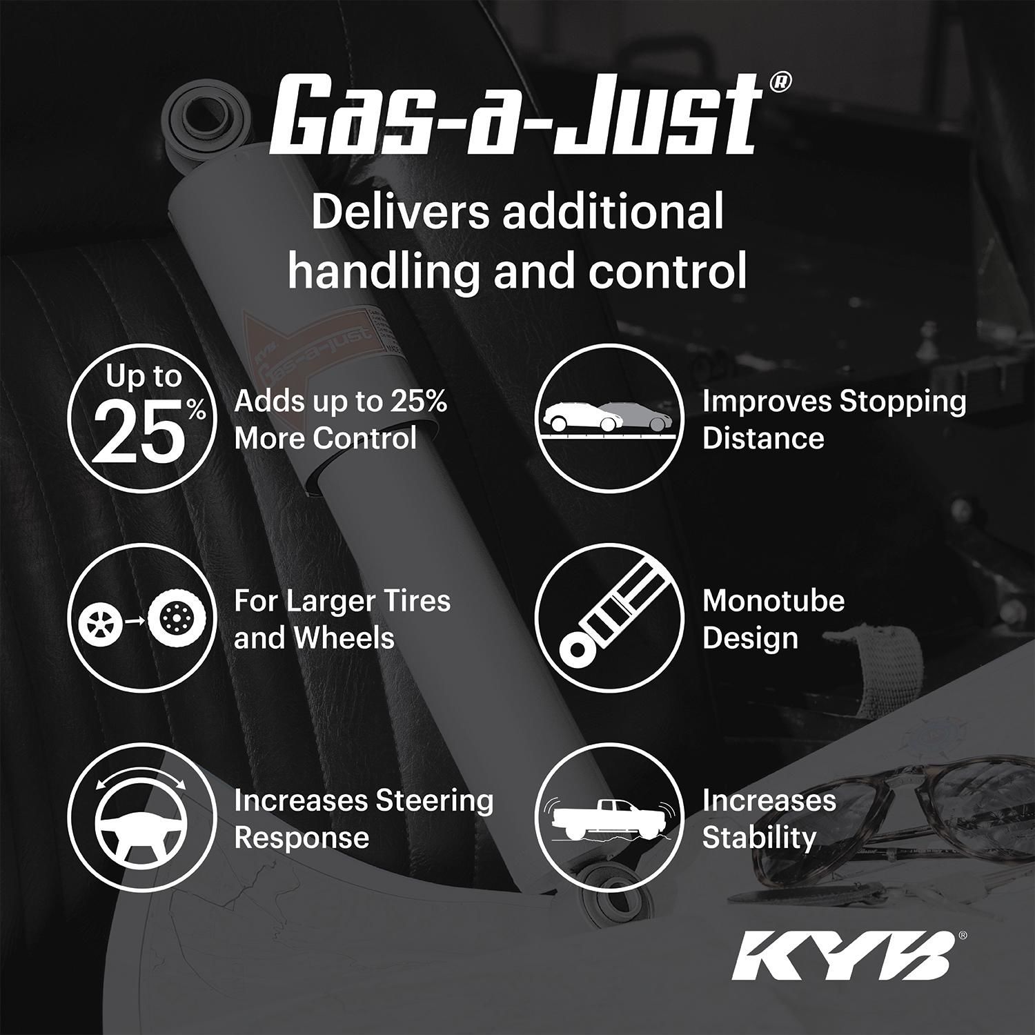 KYB Gas A Just Monotube Shock Absorber 553239