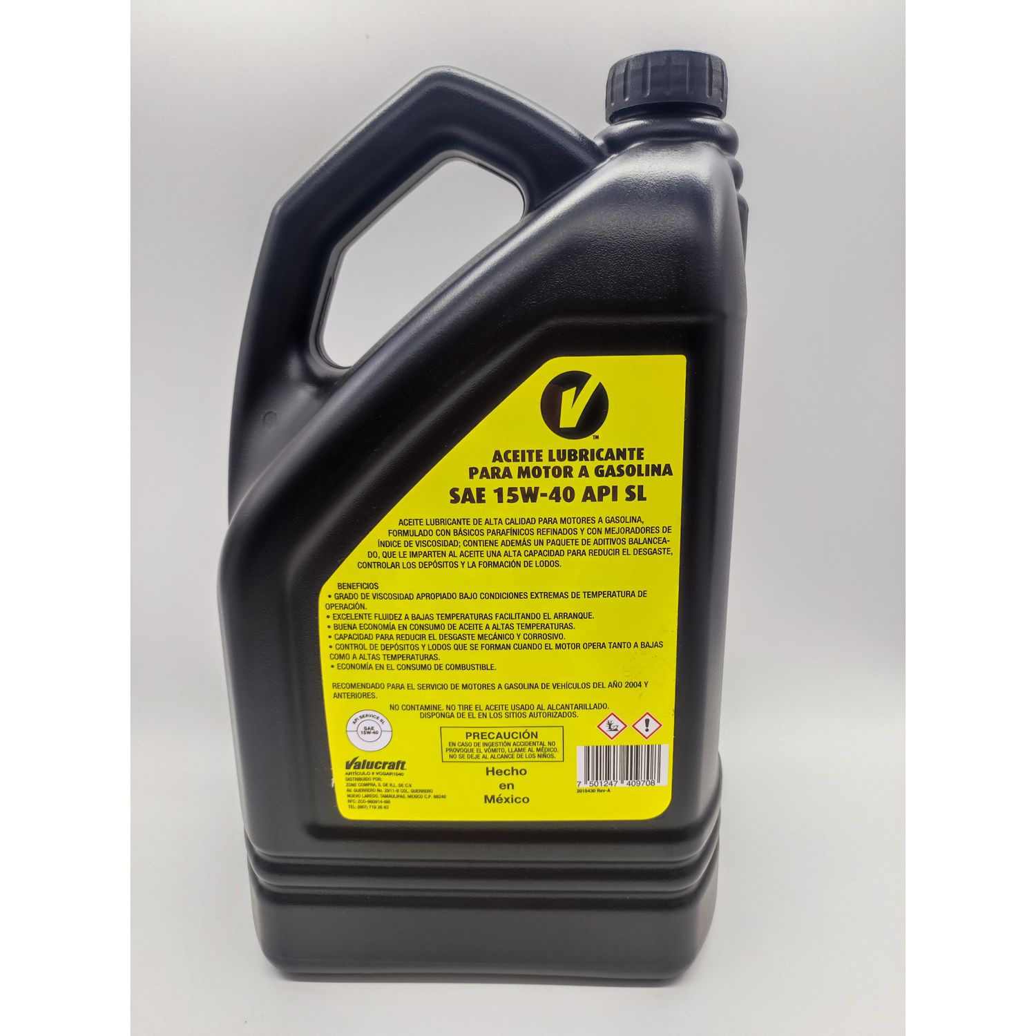 Aceite De Motor Multigrado Valucraft W Cuartos