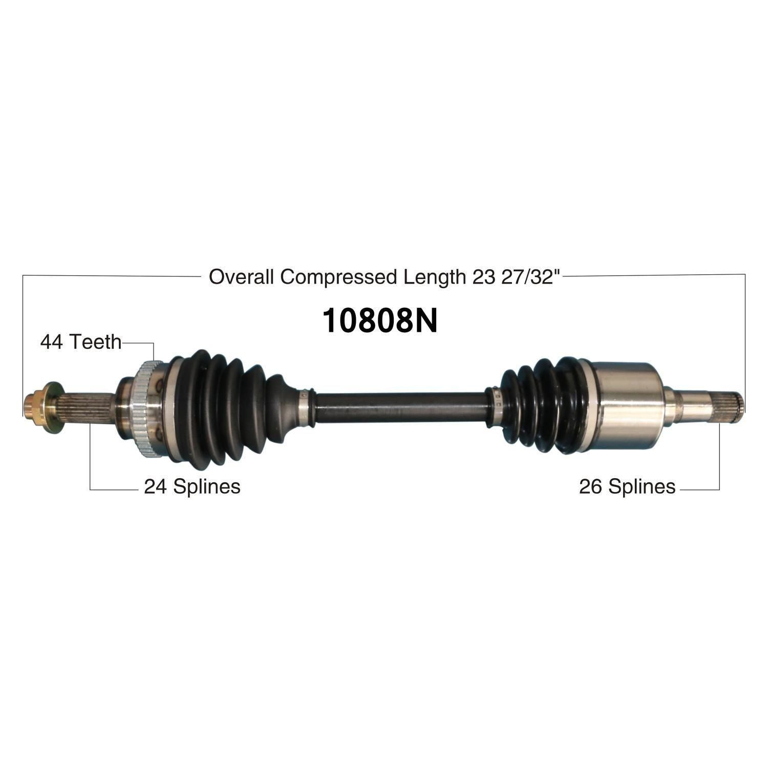 Duralast Gold Front Driver Side Cv Axle N