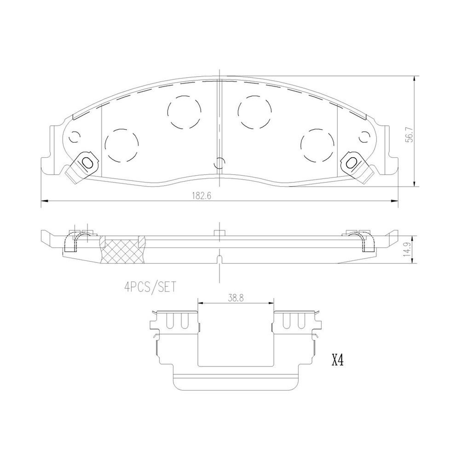 Brembo Ceramic Brake Pads P N