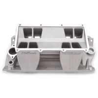 edelbrock 6500 10000 rpm cast finish non egr victor ram series intake
