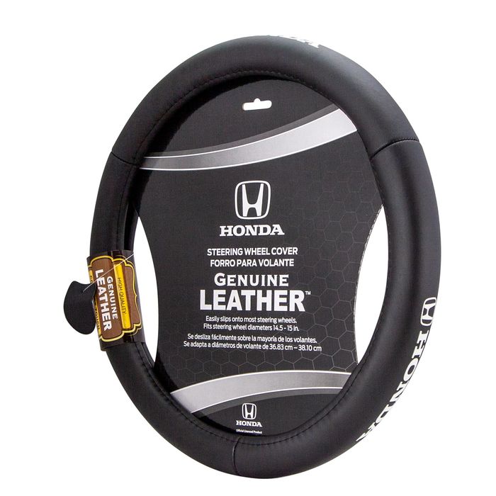 Plasticolor Honda Genuine Leather Steering Wheel Cover