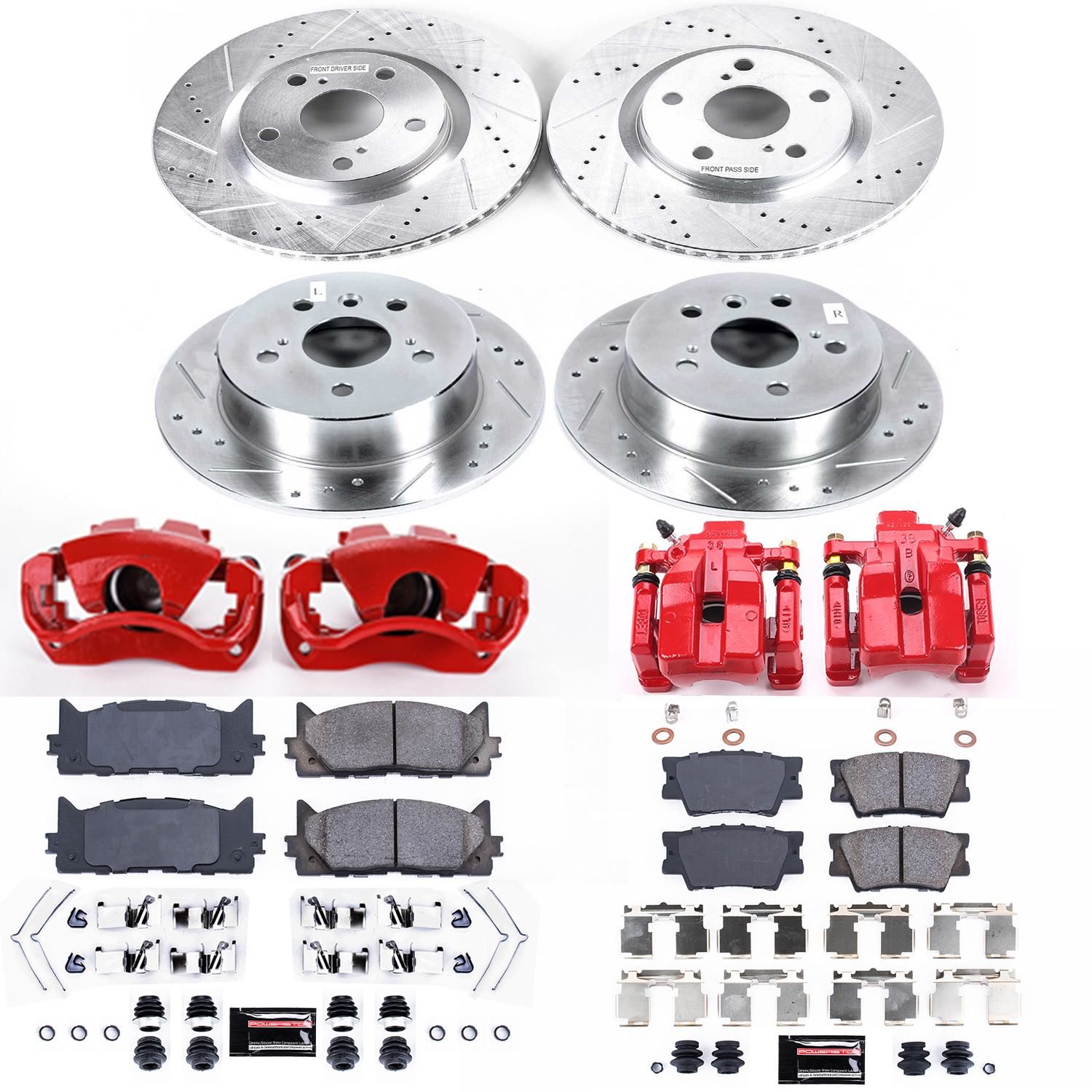 PowerStop Performance Brake Pads Rotors Kit KC6480