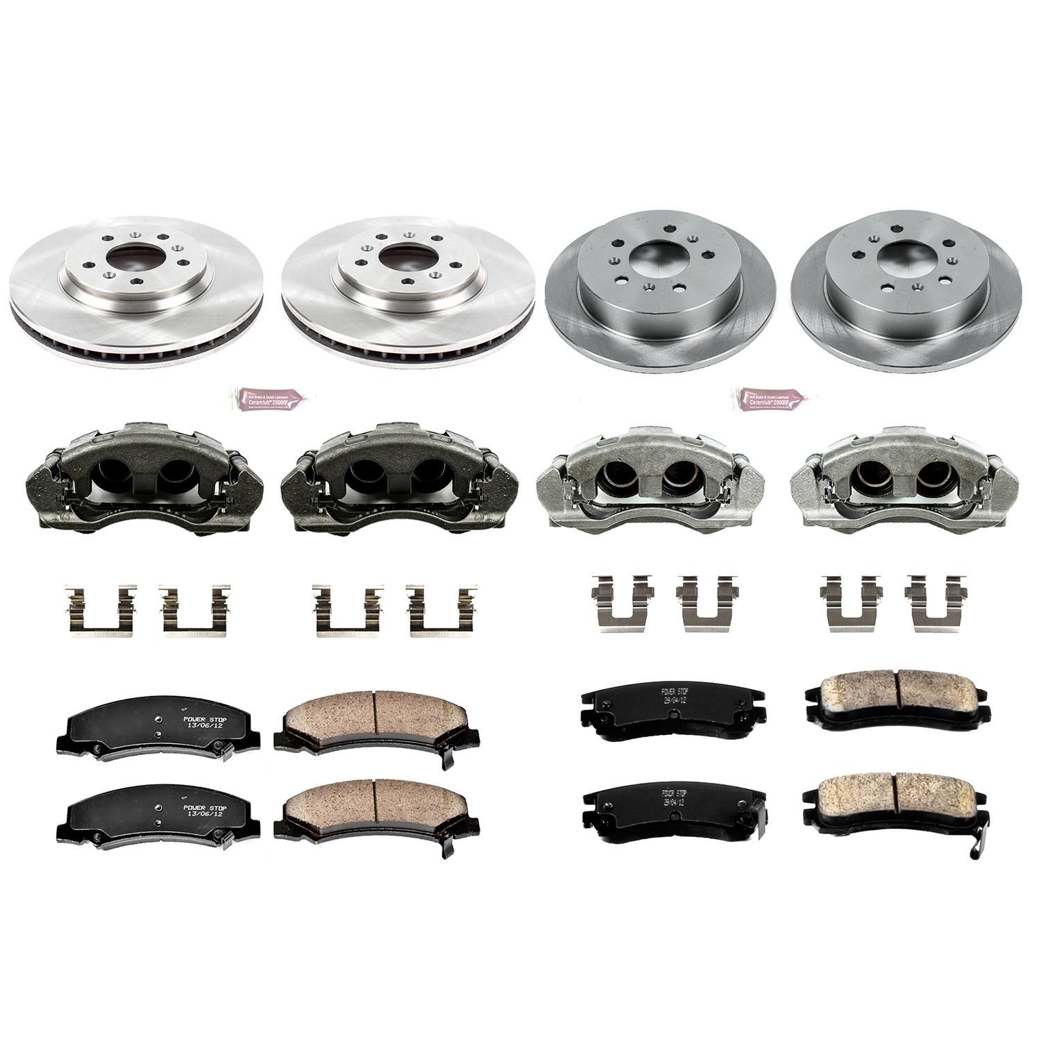 PowerStop Performance Brake Pads Rotors Kit KCOE1438