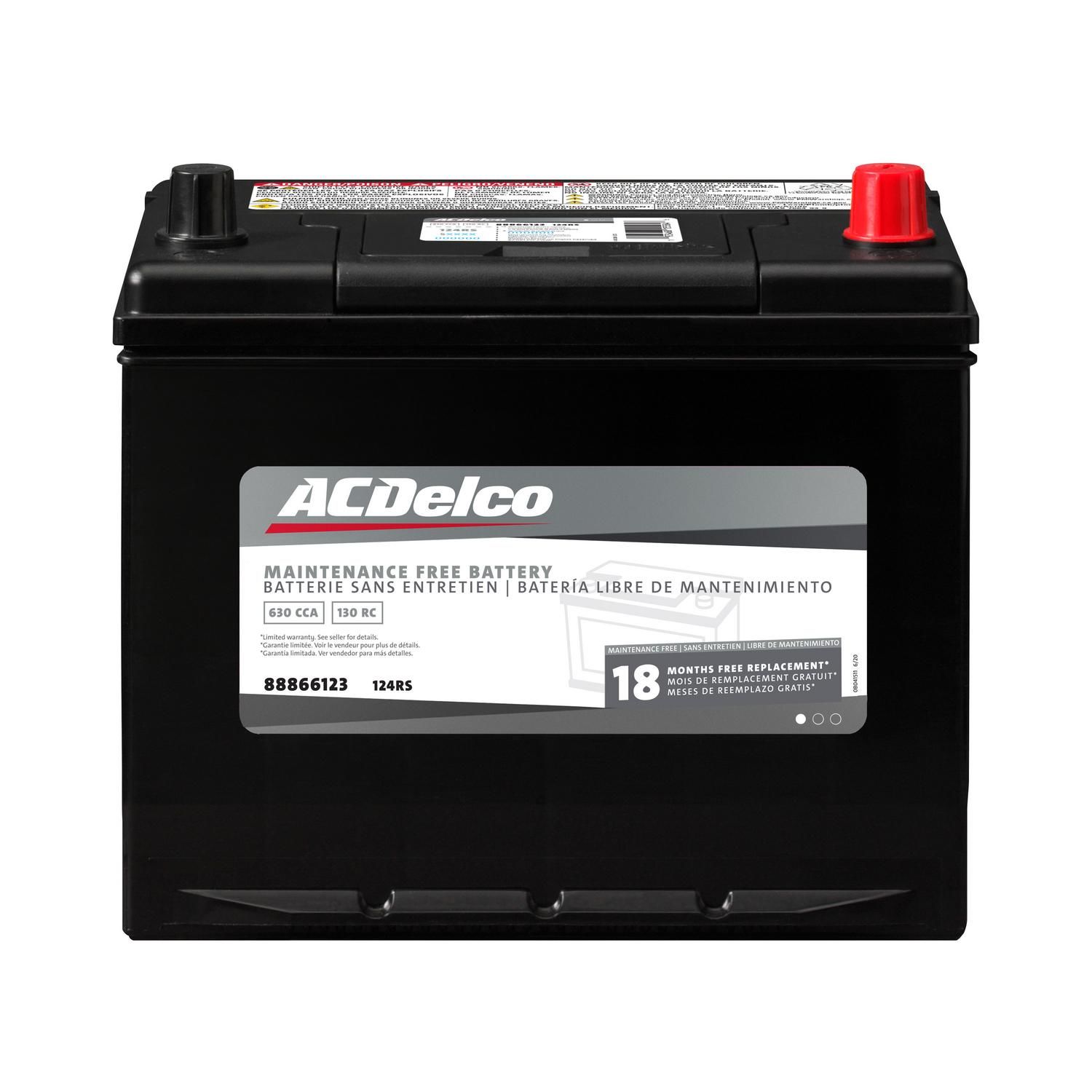 ACDelco Advantage Battery 124RS Group Size 124R 630 CCA