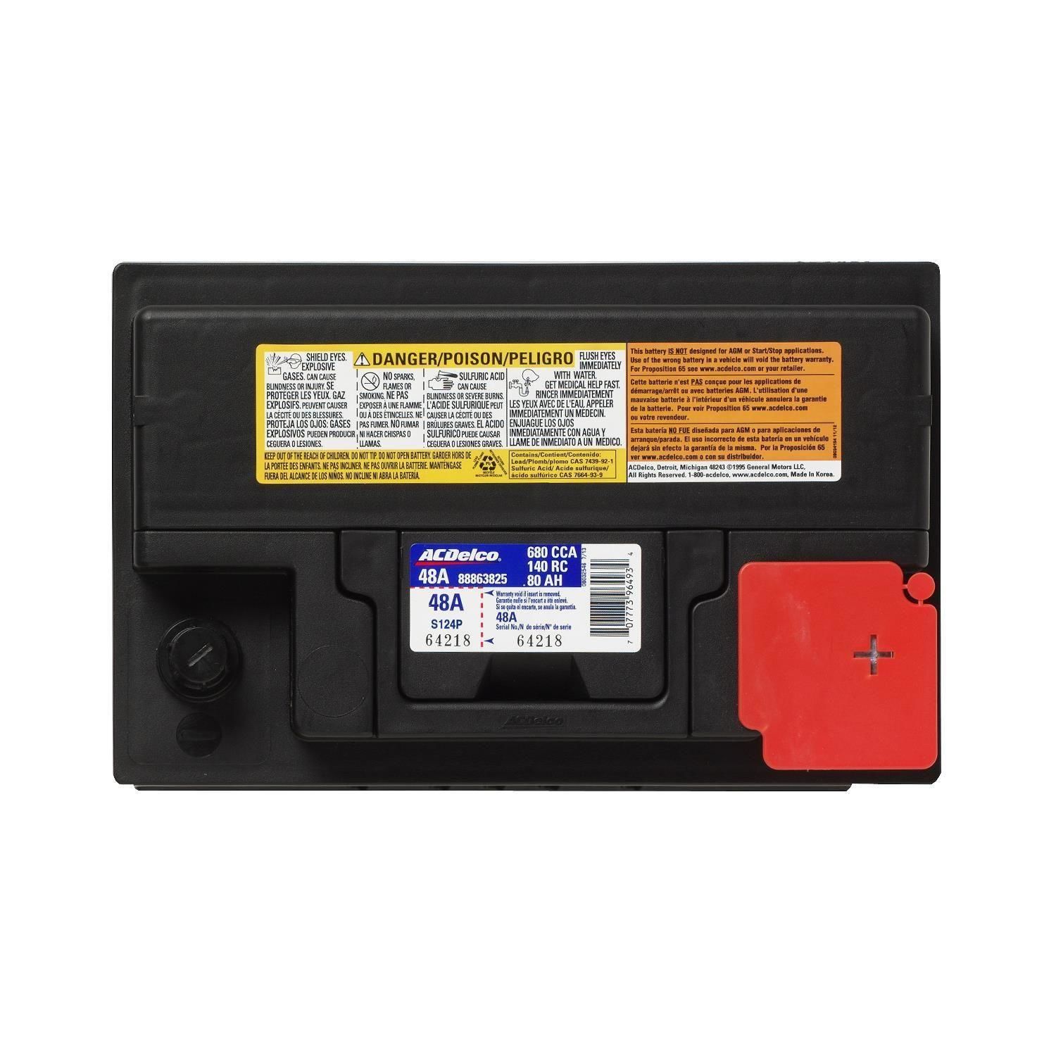 ACDelco Advantage Battery BCI Group Size 48 680 CCA 48S