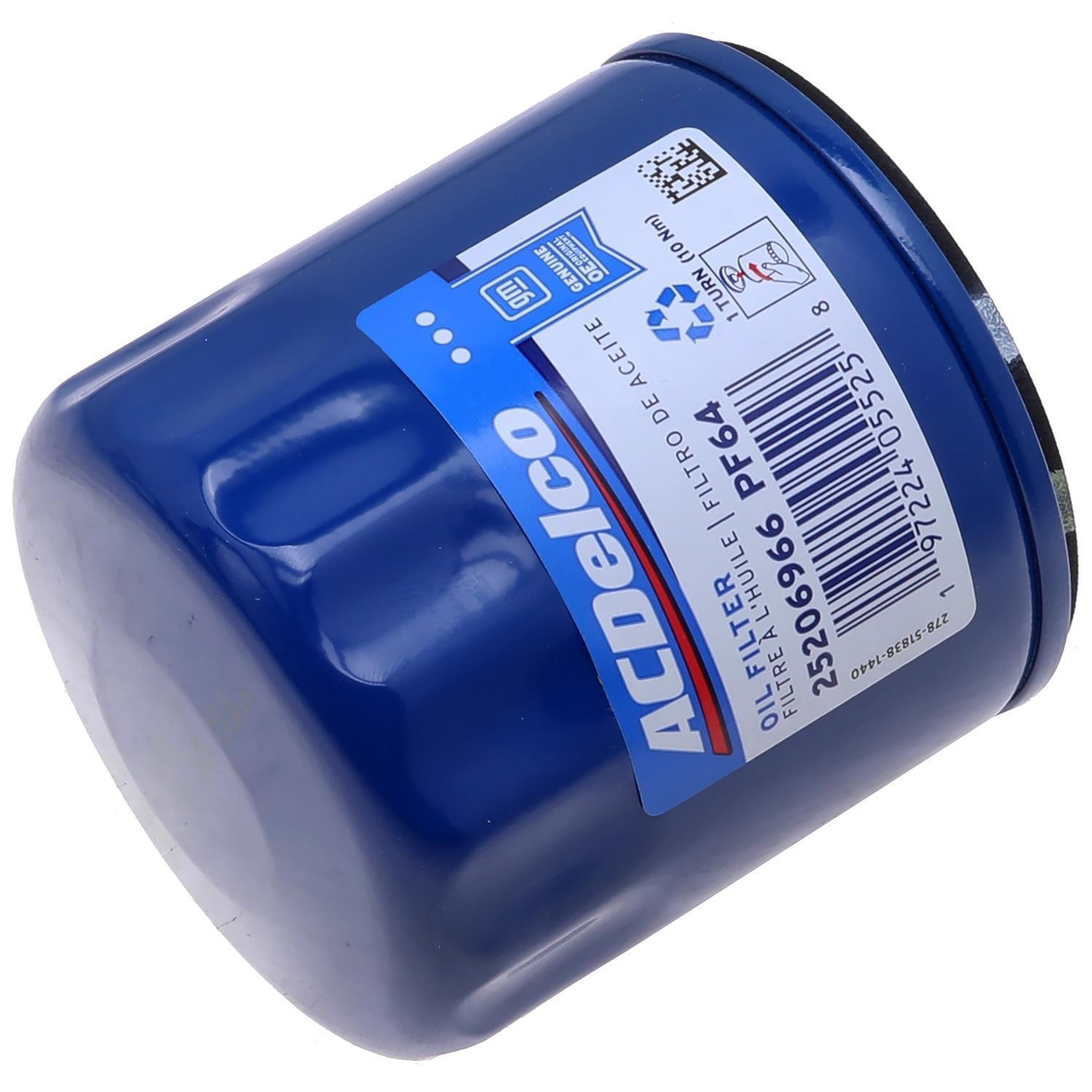 6-Pack ACDelco PF64 Engine Oil Filters - GM OEM Replacement (Case Of 6)