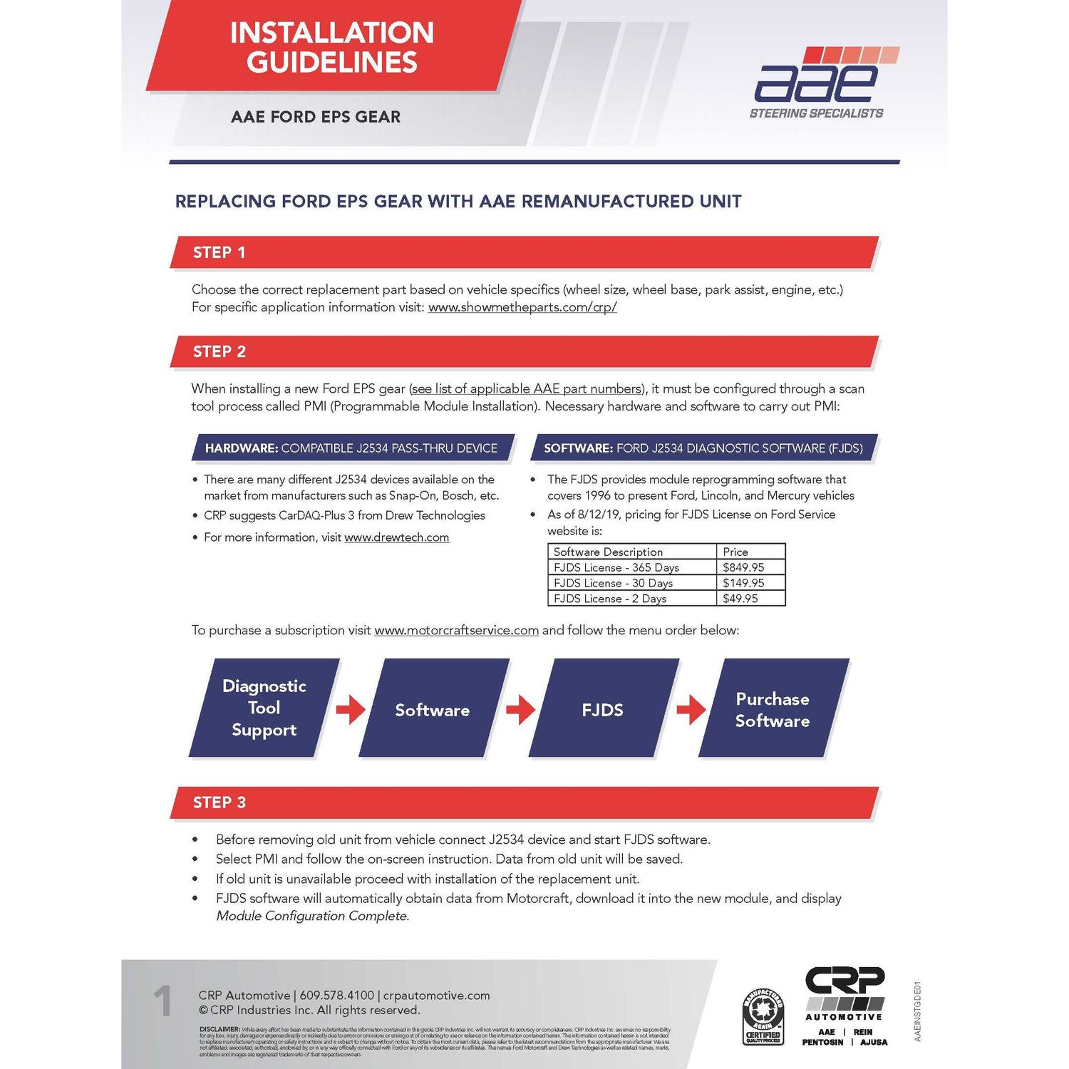 Atlantic Automotive Rack & Pinion ER1000