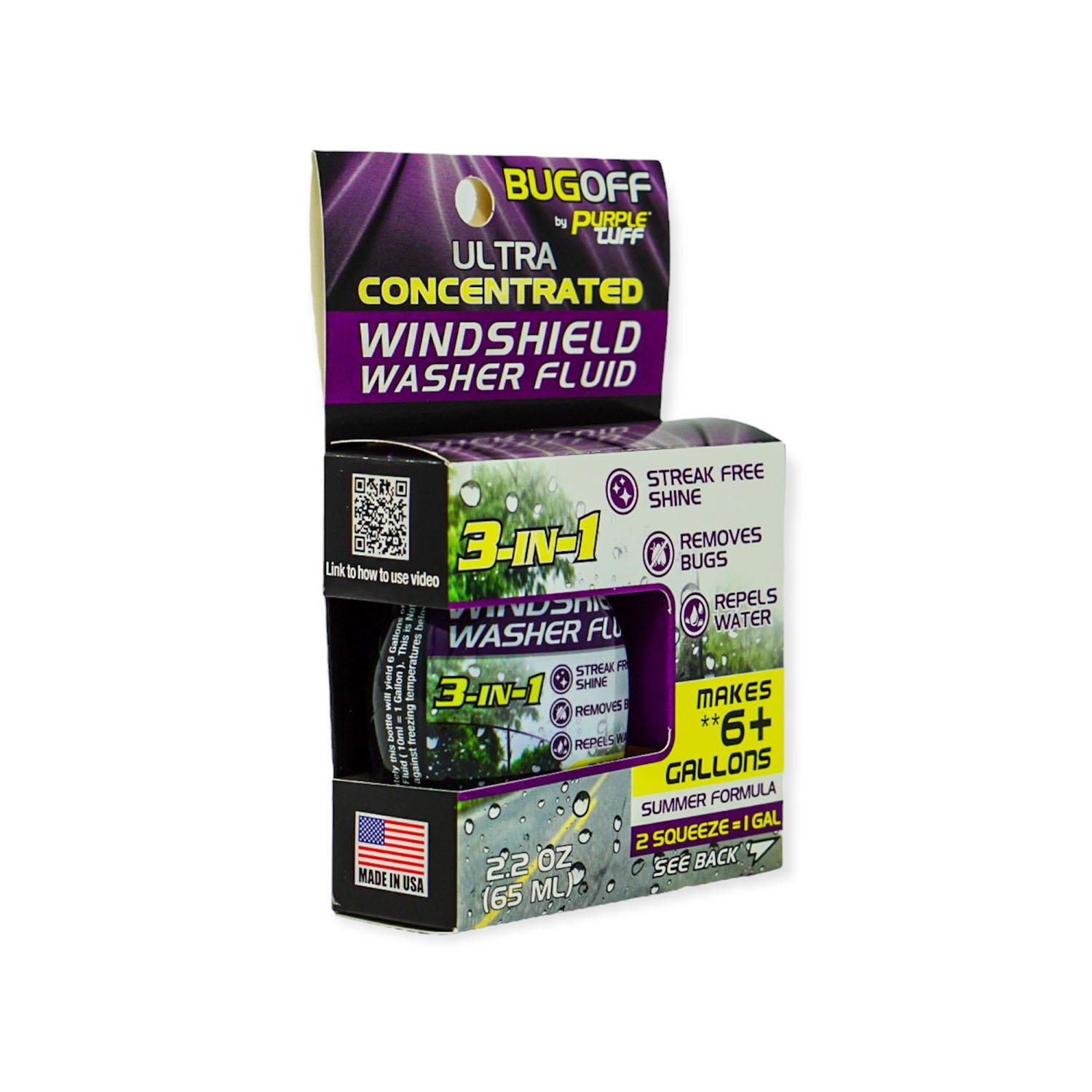 BugOFF Summer Formula Windshield Washer Fluid