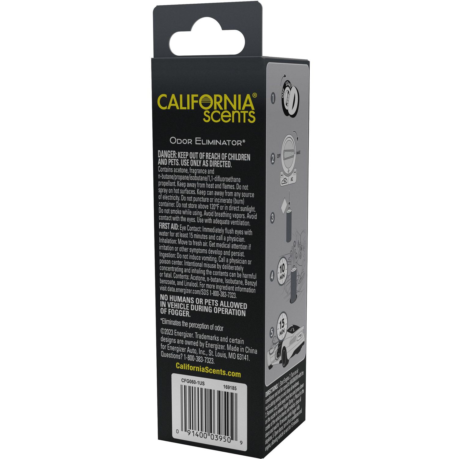 California Scents Fogger Ice US Auto Air Freshener Can 3oz
