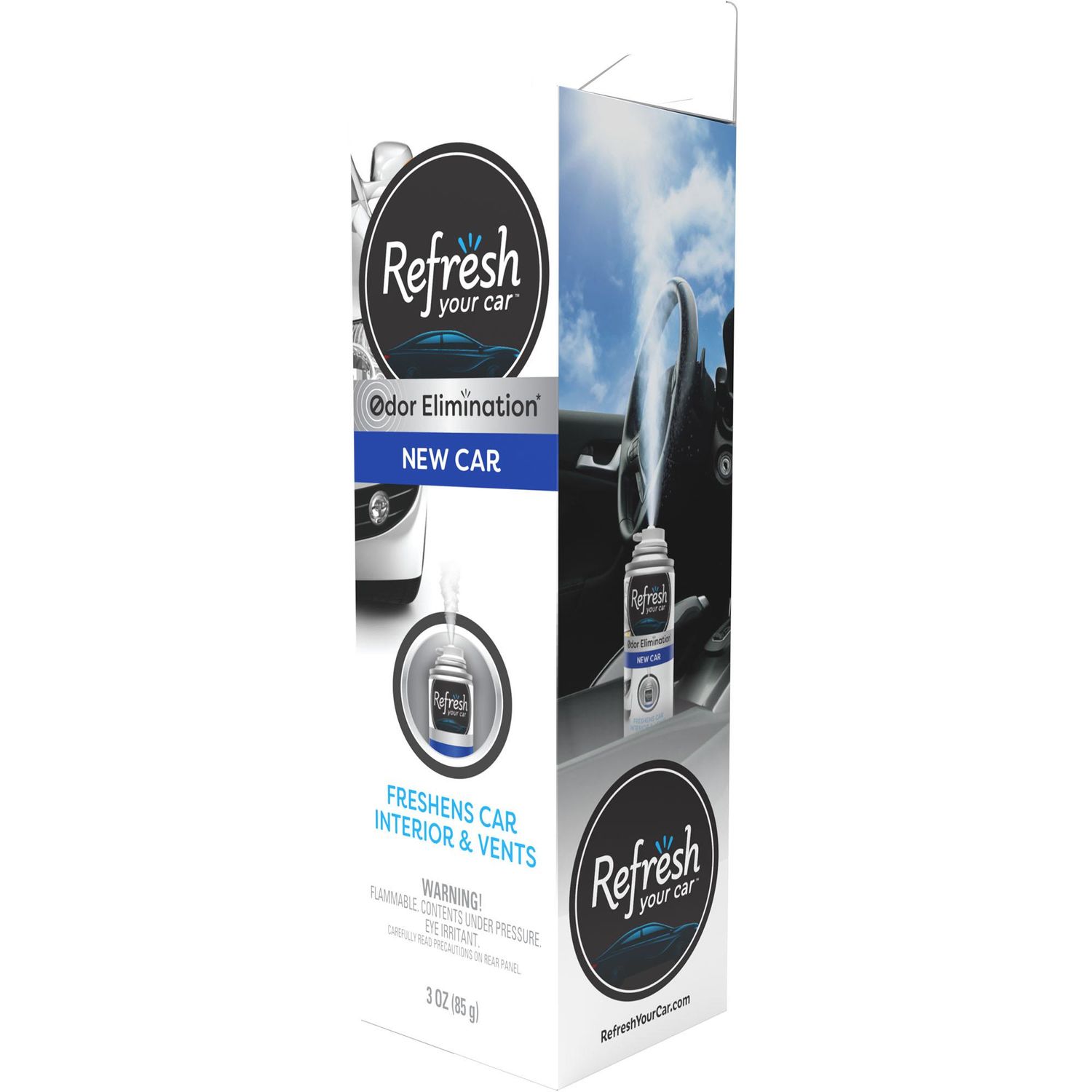 Refresh Your Car Refresh Odor Eliminating Fogger New Car Scent Air