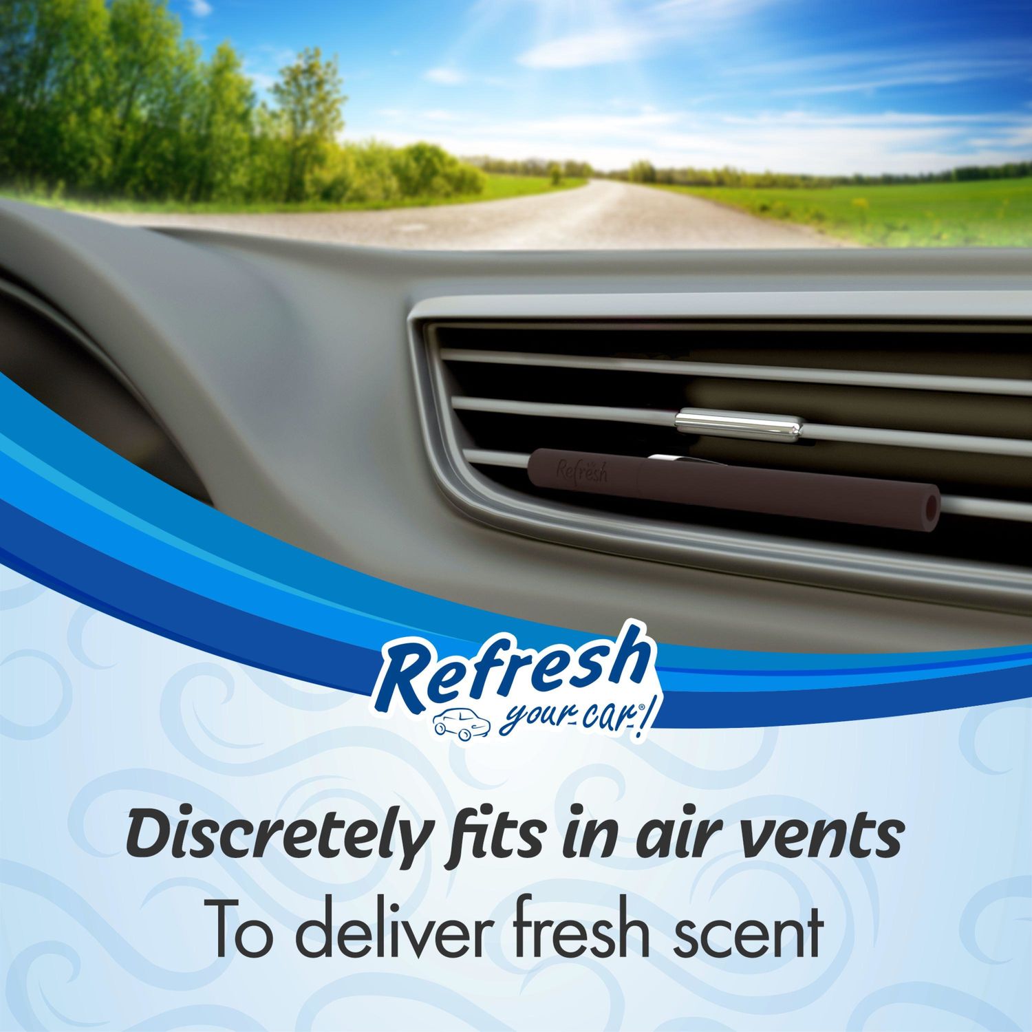 Refresh Your Car Refined Night Scent Air Freshener Vent Stick 6 Piece