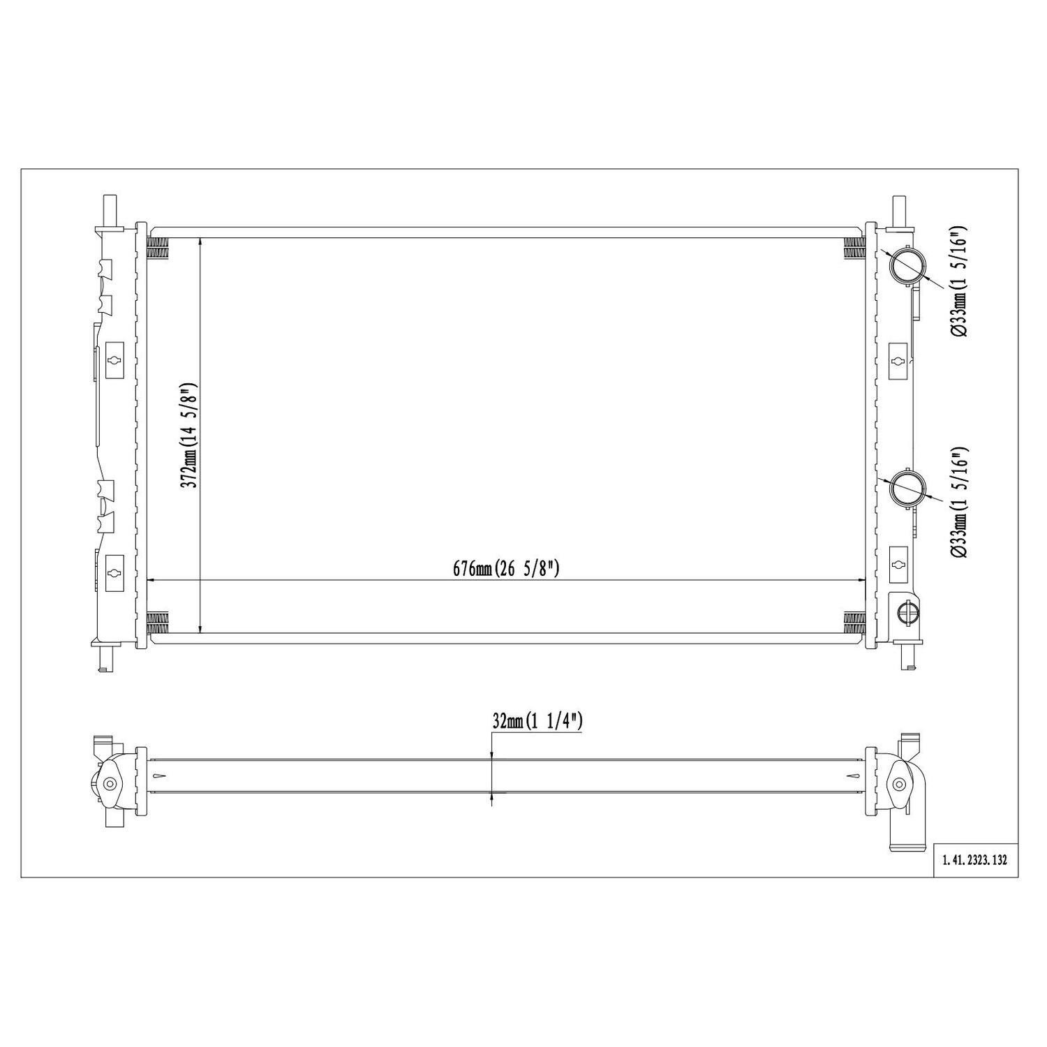Duralast Radiator B2323
