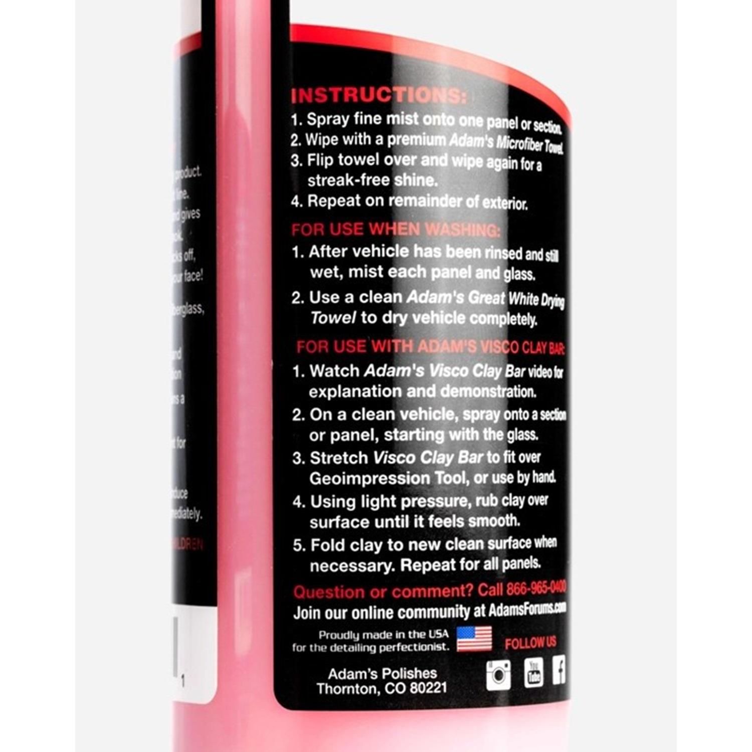 Adam's Polishes Paint Detailer