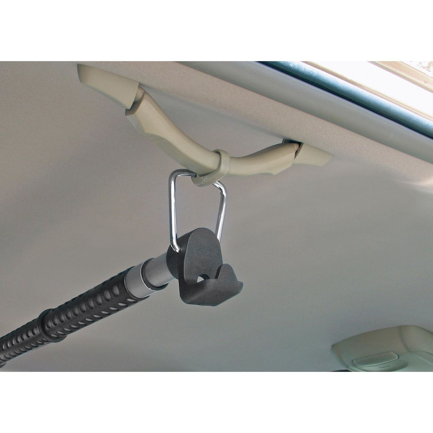 Clothes hanging discount rod for car