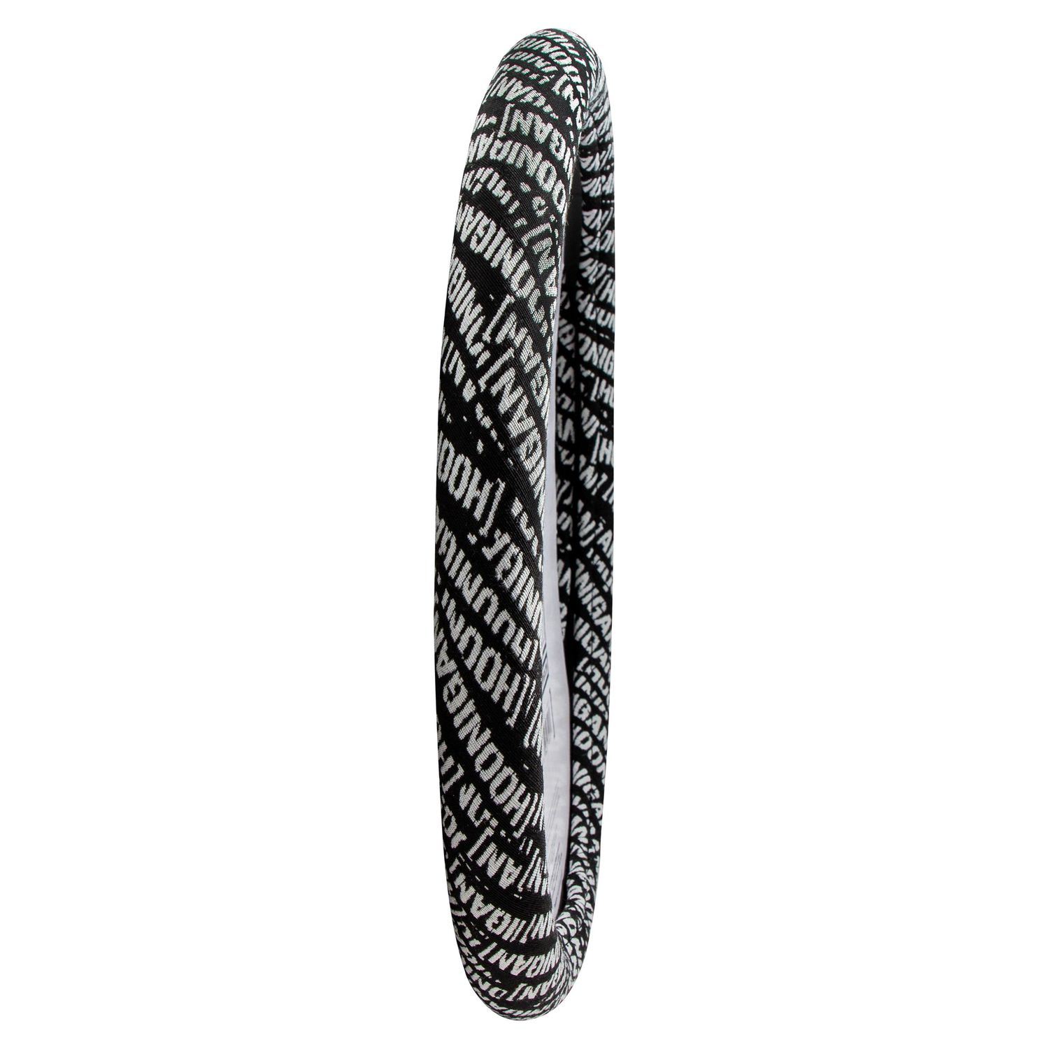 Hoonigan Black and White Lettering Steering Wheel Cover