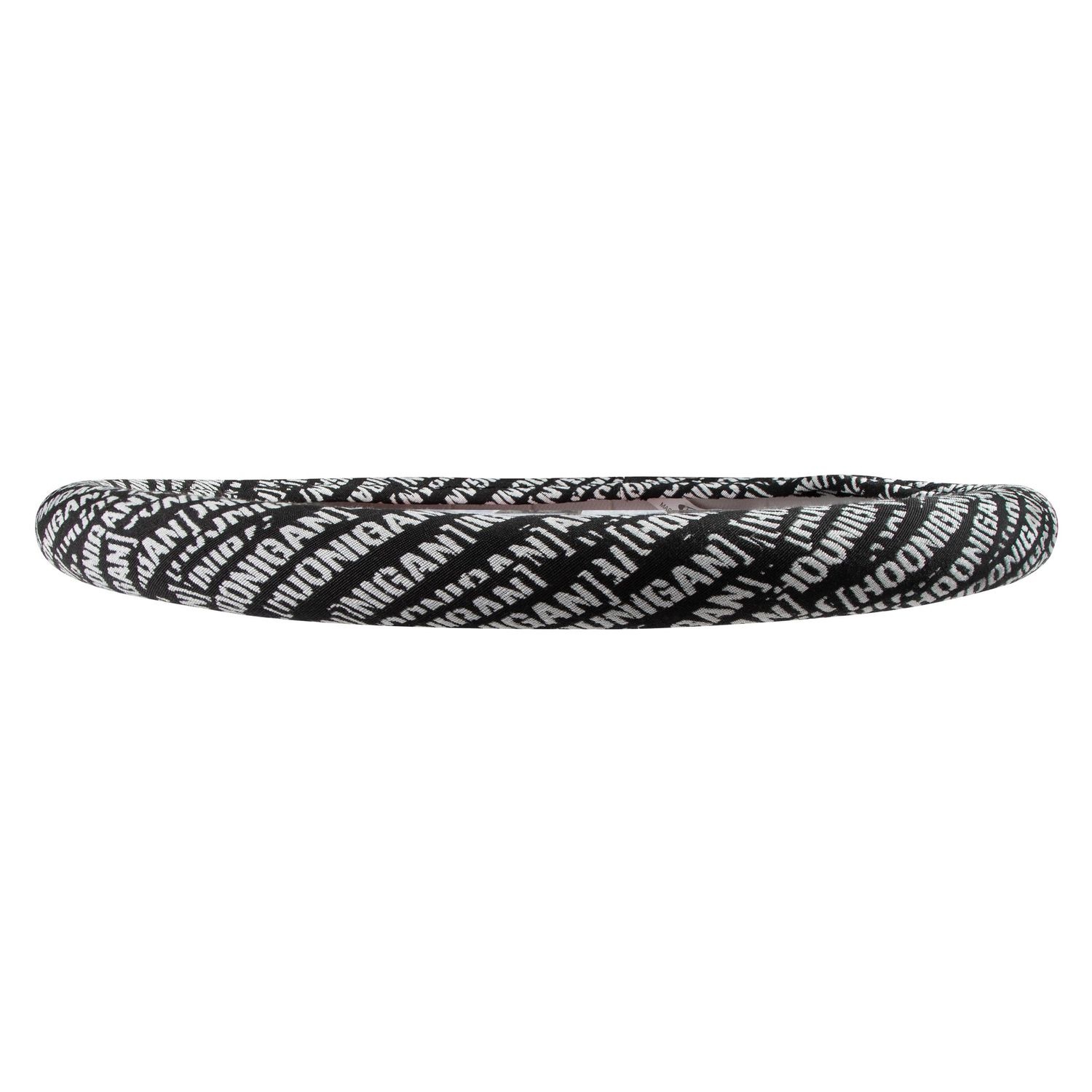 Hoonigan Black and White Lettering Steering Wheel Cover