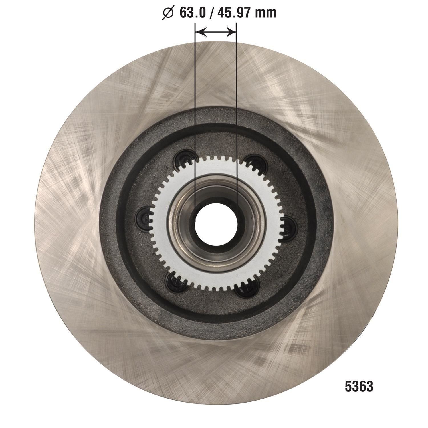 【6’4″ 】Round Nose Round DURA-FLEX5 Duralast Disc Brake Rotor and Hub Assembly 5363