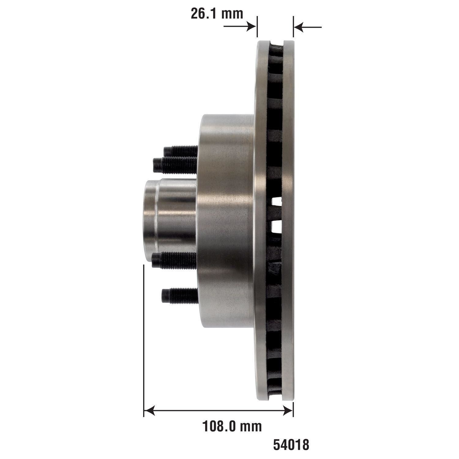 Duralast Disc Brake Rotor and Hub Assembly 54018