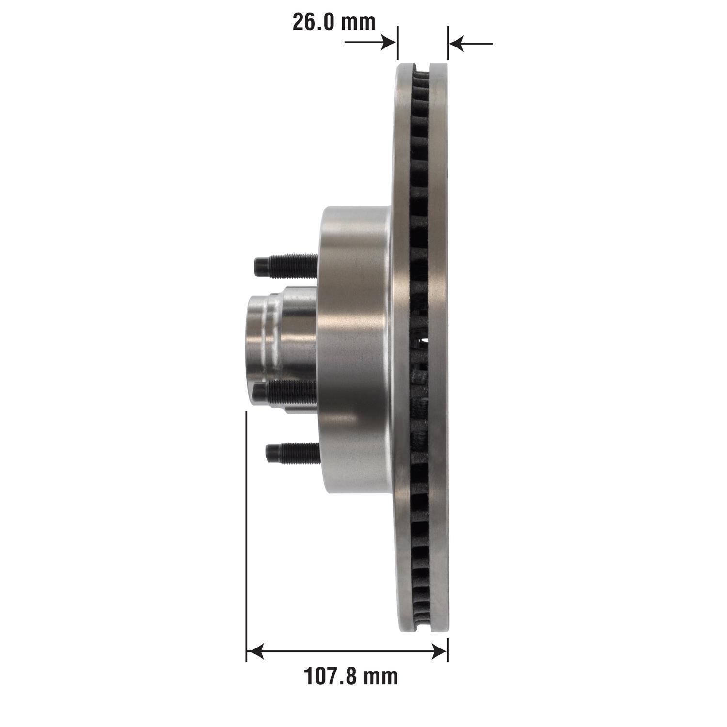 Duralast Disc Brake Rotor and Hub Assembly 54096