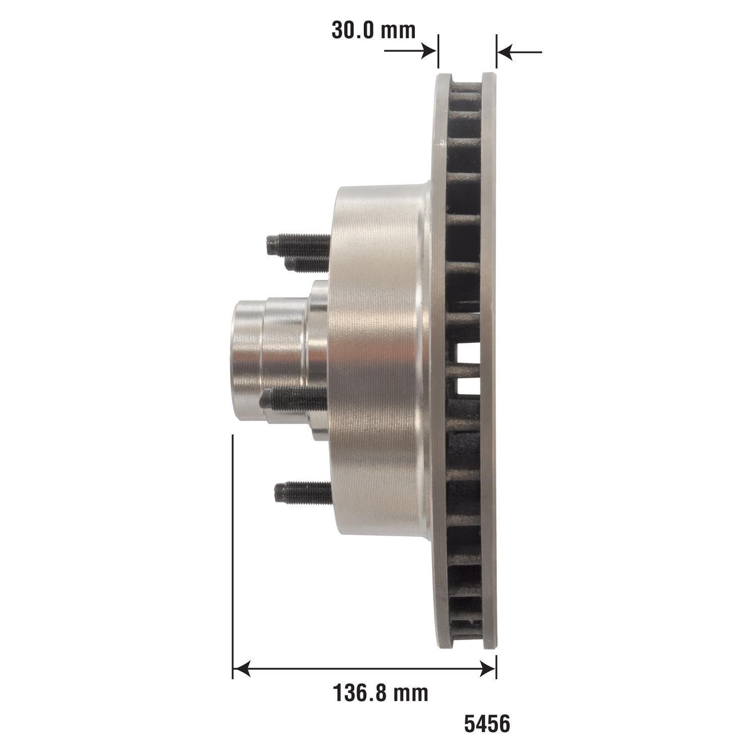 Duralast Disc Brake Rotor and Hub Assembly 5456