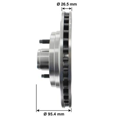 Duralast Disc Brake Rotor and Hub Assembly 5461