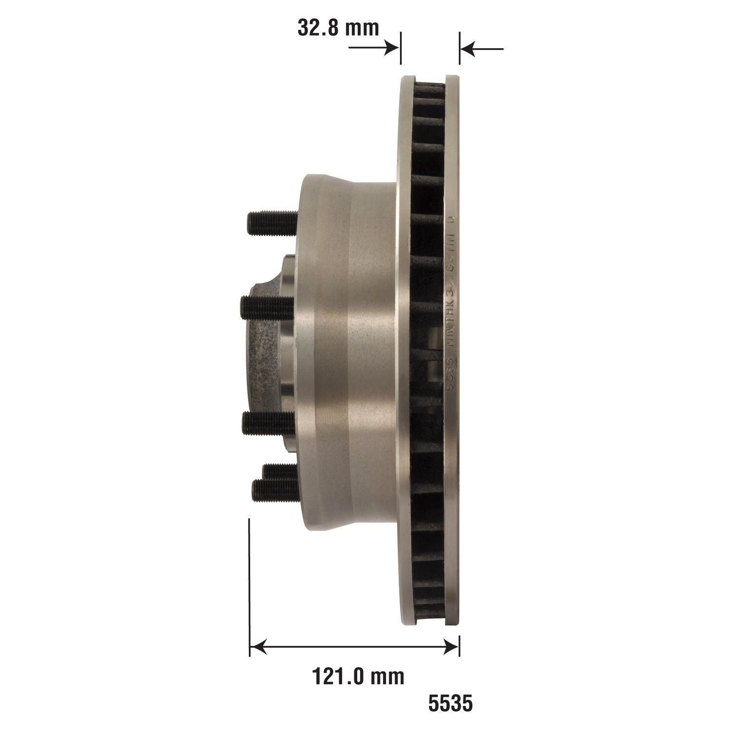 Duralast Disc Brake Rotor and Hub Assembly 5535