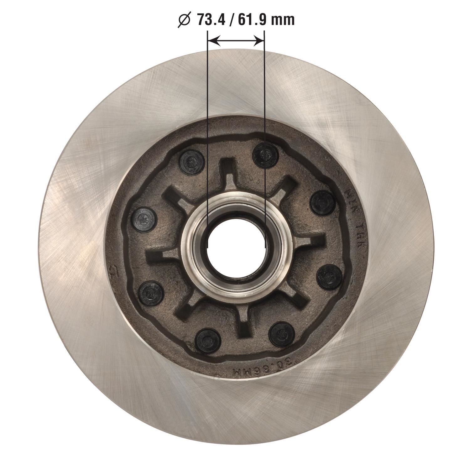 Duralast Disc Brake Rotor and Hub Assembly 5535
