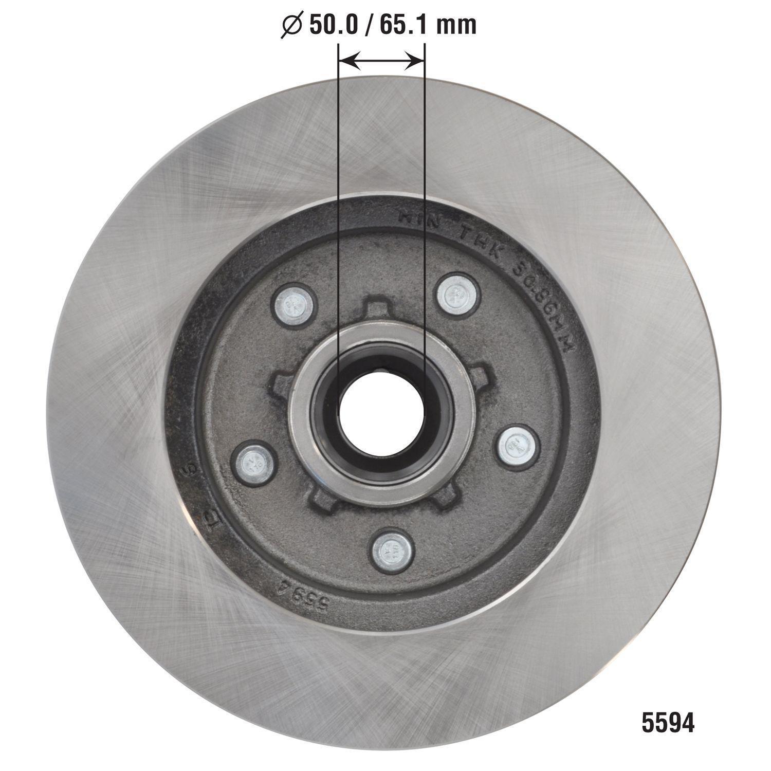 Duralast Disc Brake Rotor and Hub Assembly 5594