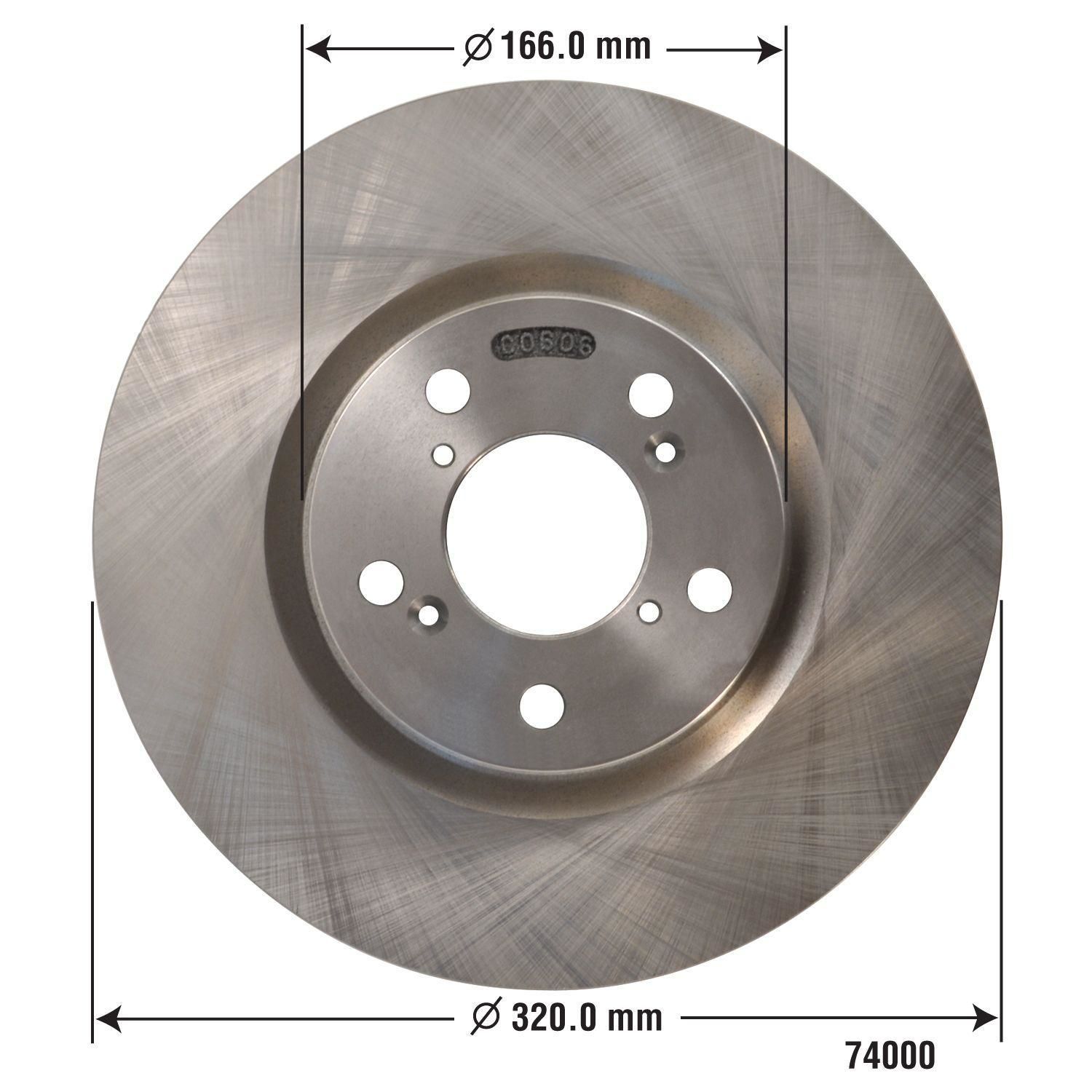 Duralast Disc Brake Rotor 74000