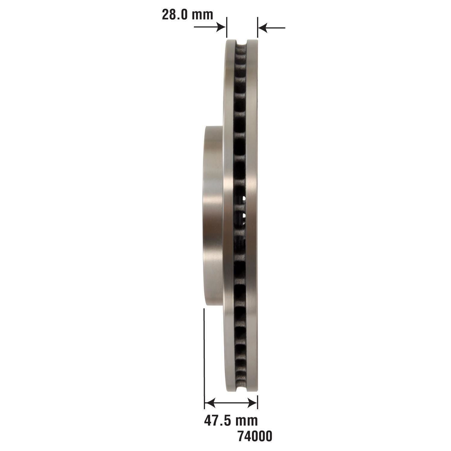 Duralast Disc Brake Rotor 74000