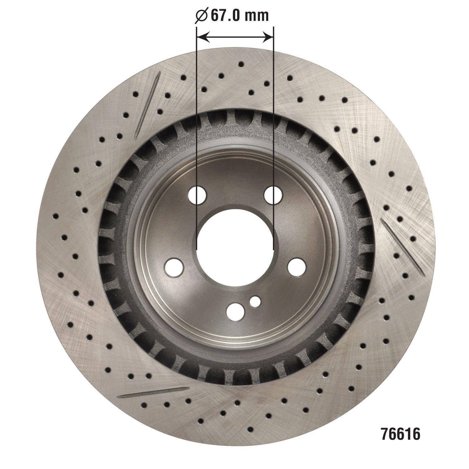 Duralast Disc Brake Rotor 76616