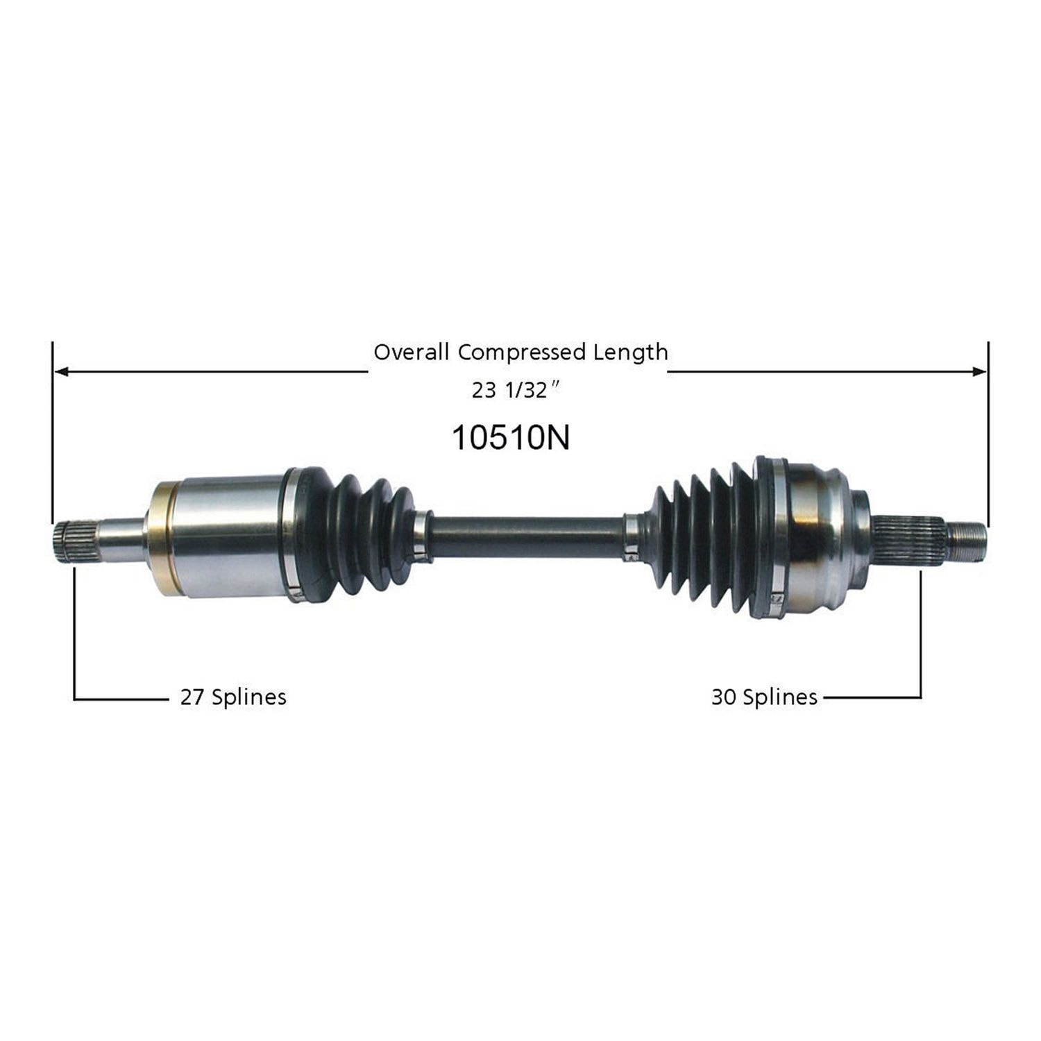 BMW X5 Front Left CV Axle Shaft | TrakMotive BM-8007