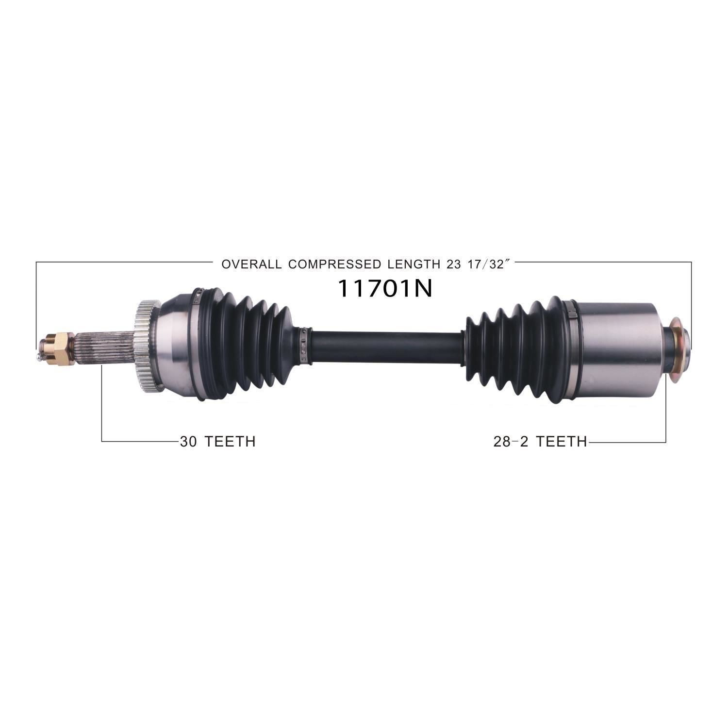Duralast Gold CV Axle 11701N