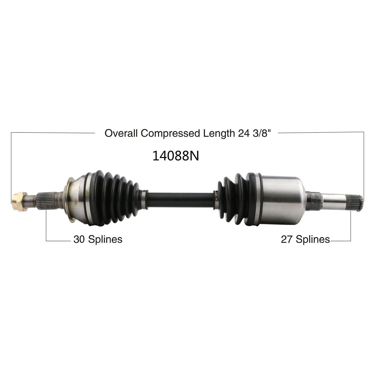 レオンJ Duralast Gold CV Axle Assembly B7287N