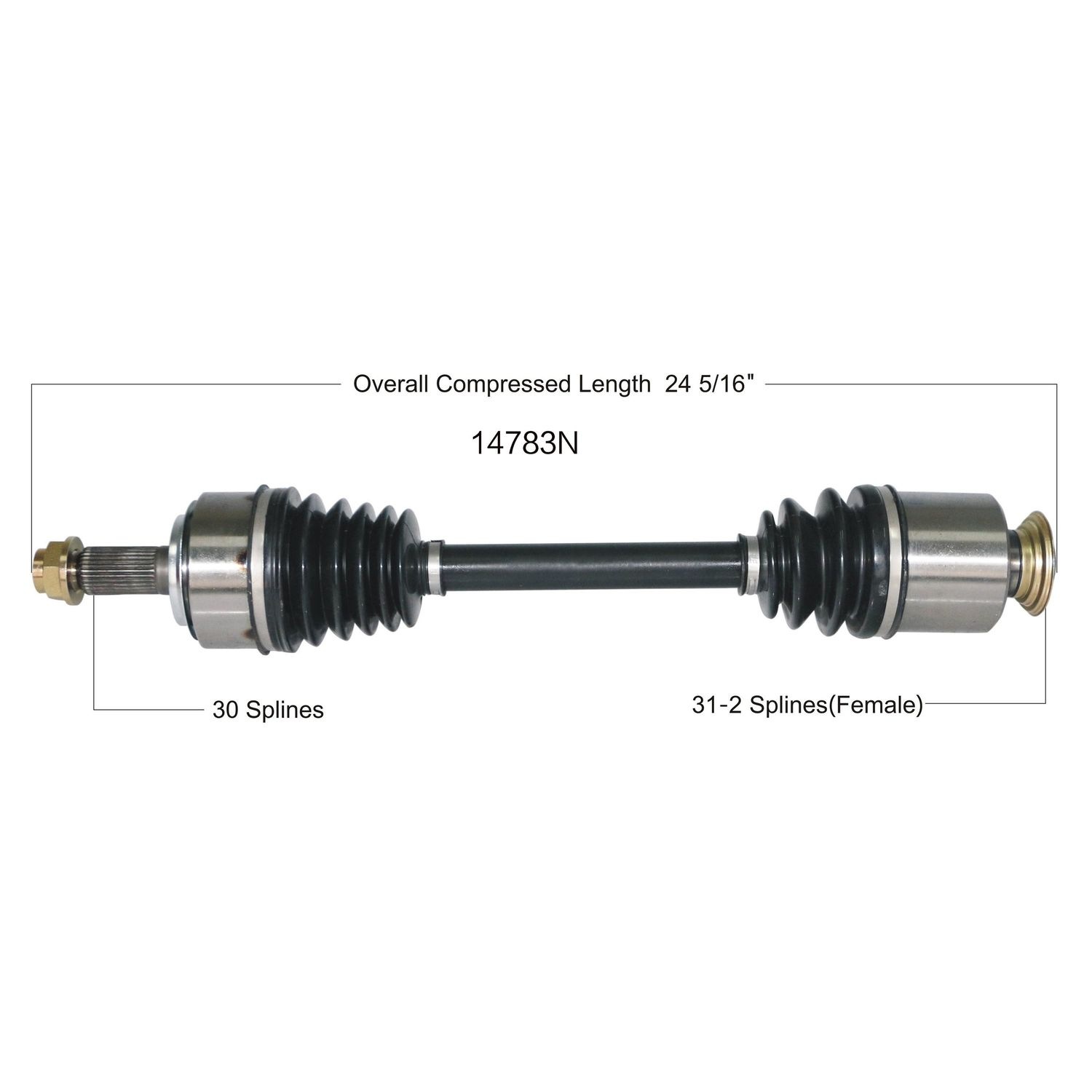 Duralast Gold CV Axle Assembly 14783N