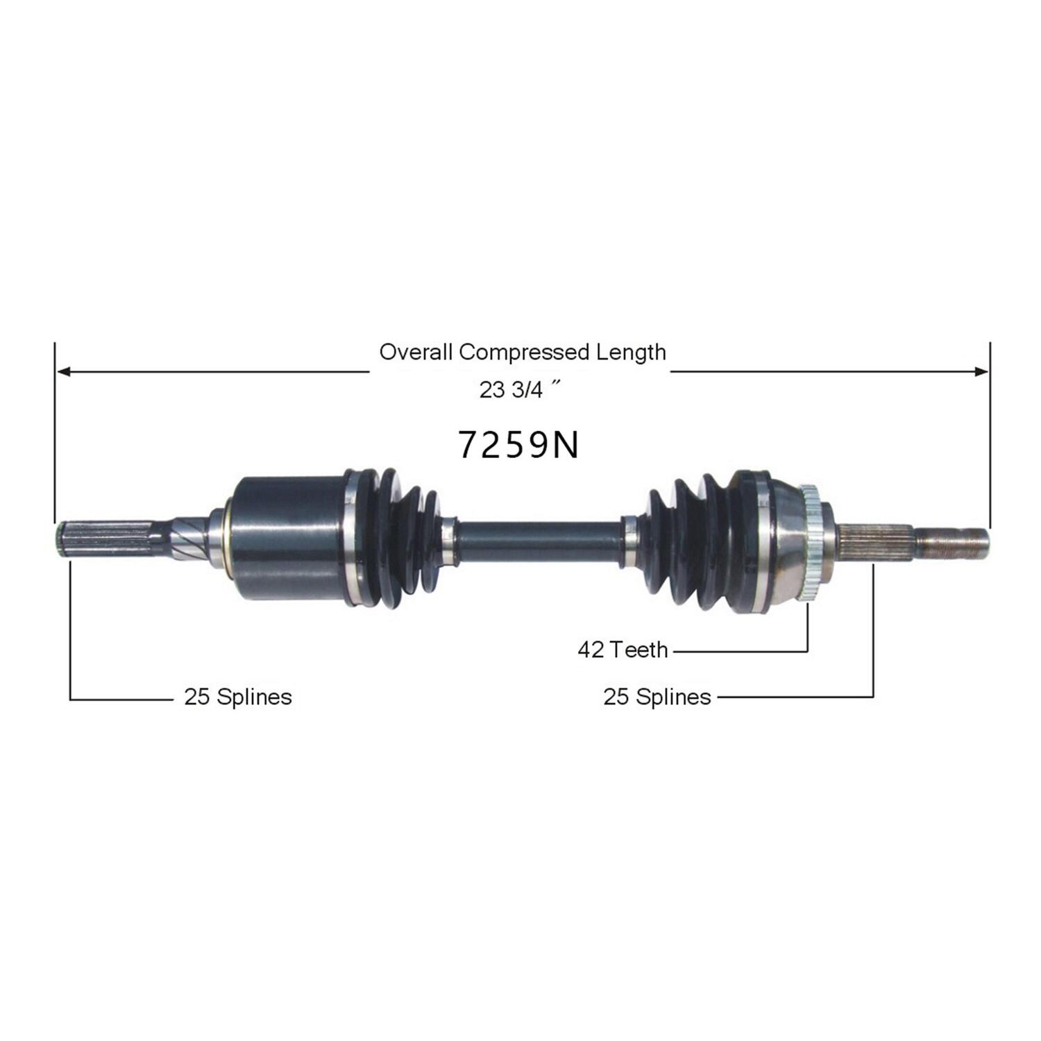 Duralast Gold CV Axle Assembly 7259N