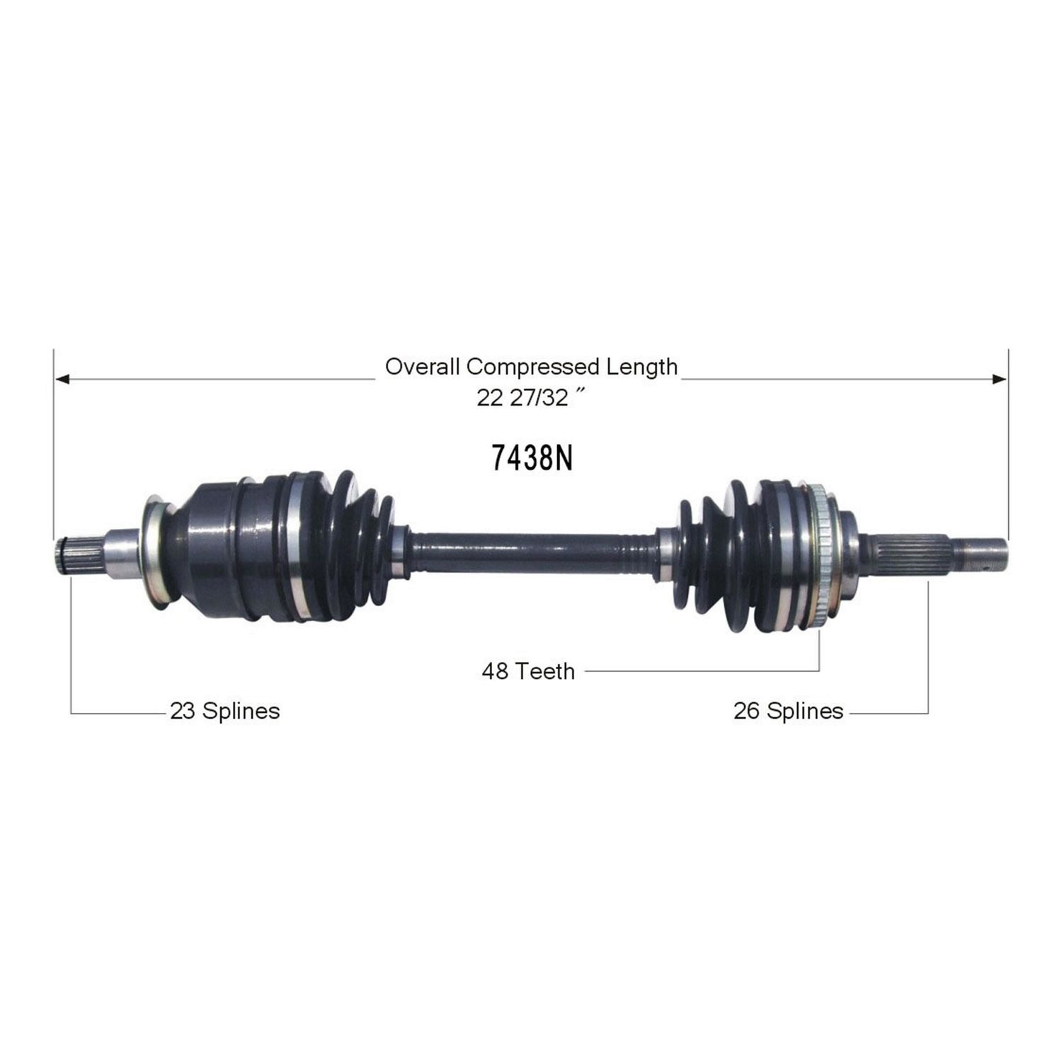 Duralast Gold CV Axle Assembly 7438N