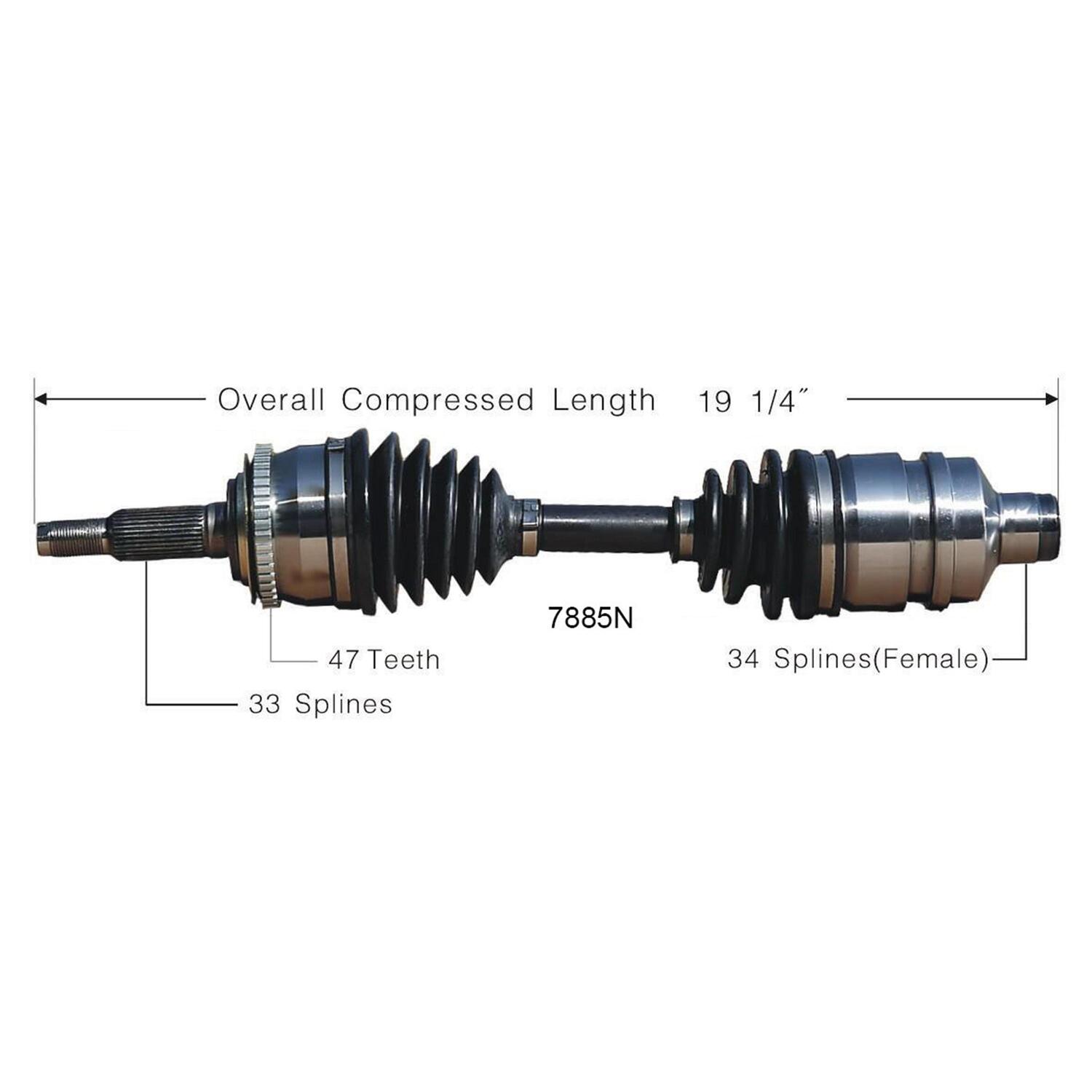 Duralast Gold CV Axle Assembly 7885N