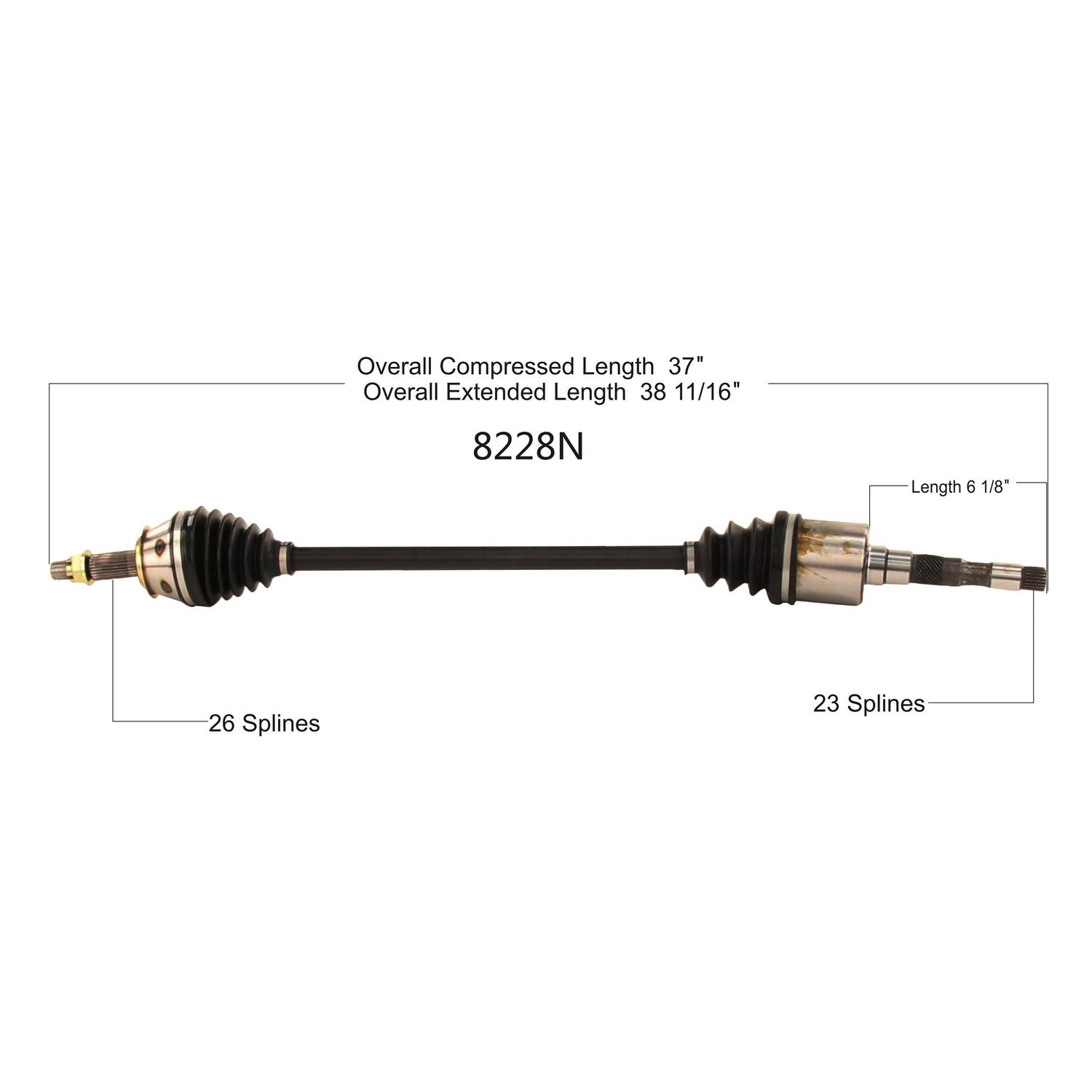 Duralast Gold CV Axle Assembly 8228N