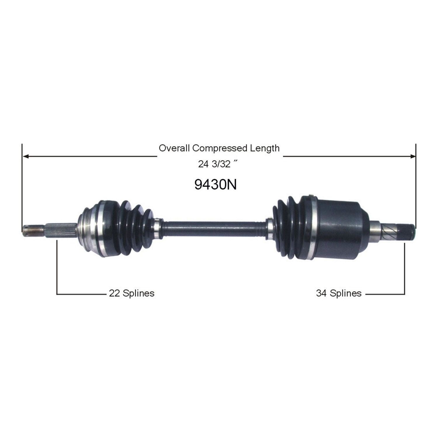 Duralast Gold CV Axle Assembly 9430N