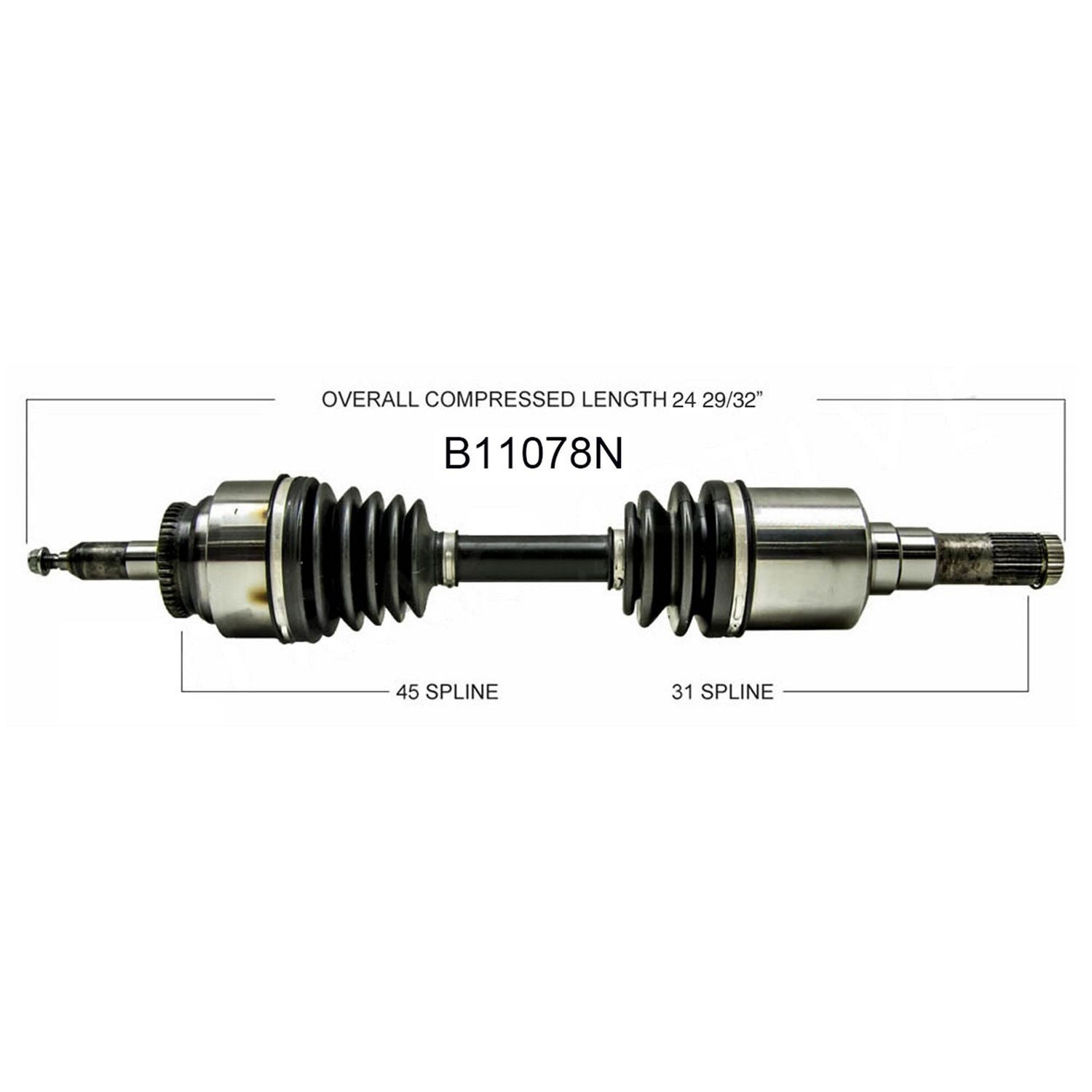 Duralast Gold Front Driver Side CV Axle B11078N