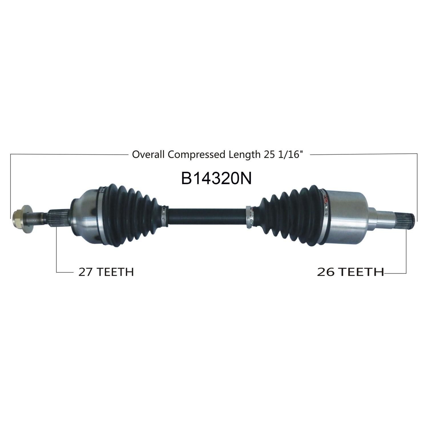 Duralast Gold CV Axle B14320N