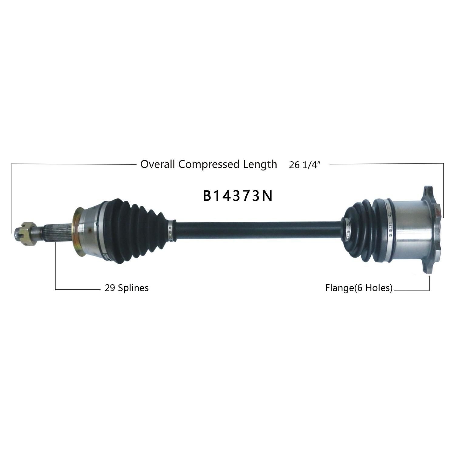 Duralast Gold Rear Passenger Side CV Axle B14373N