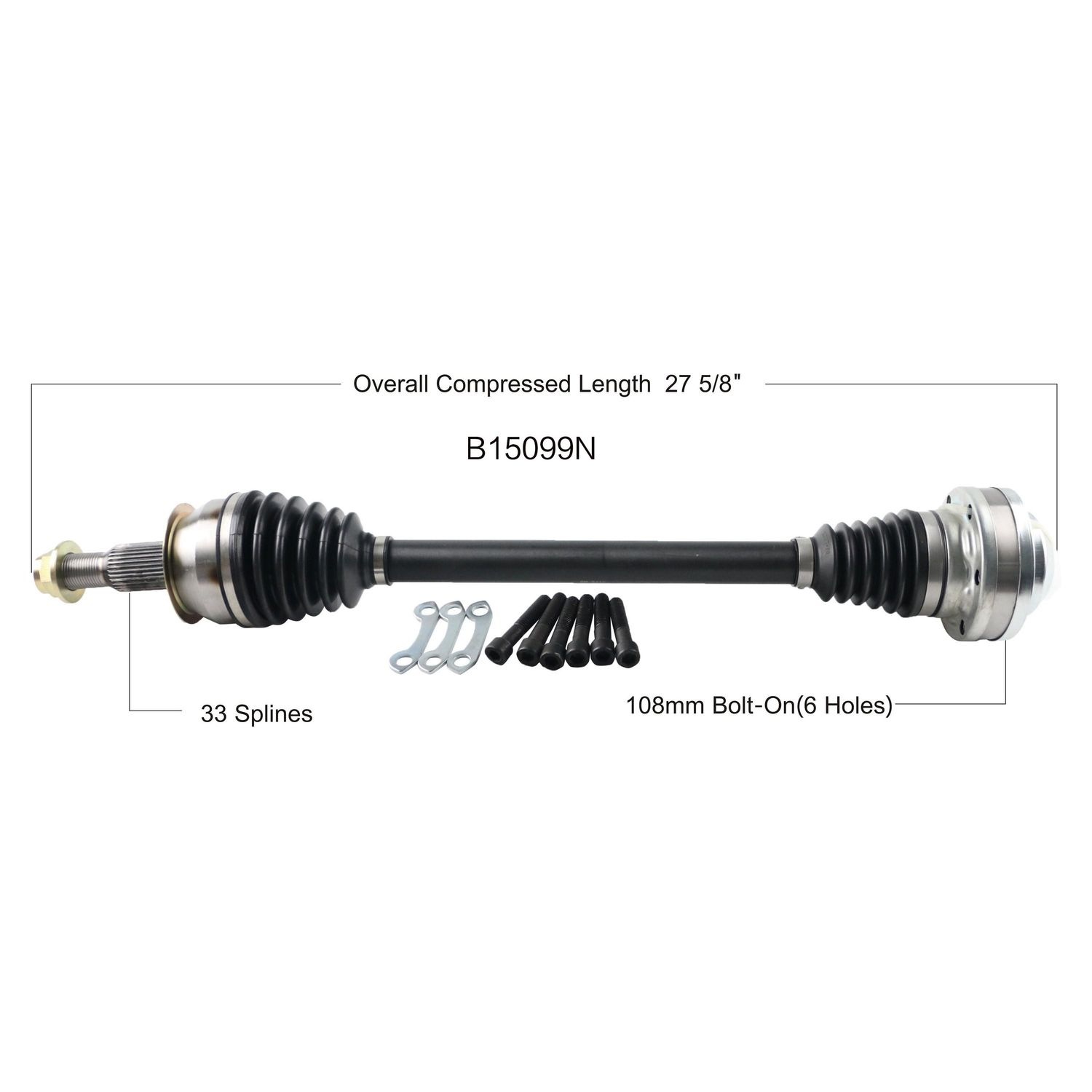 Duralast Gold CV Axle Assembly B15099N