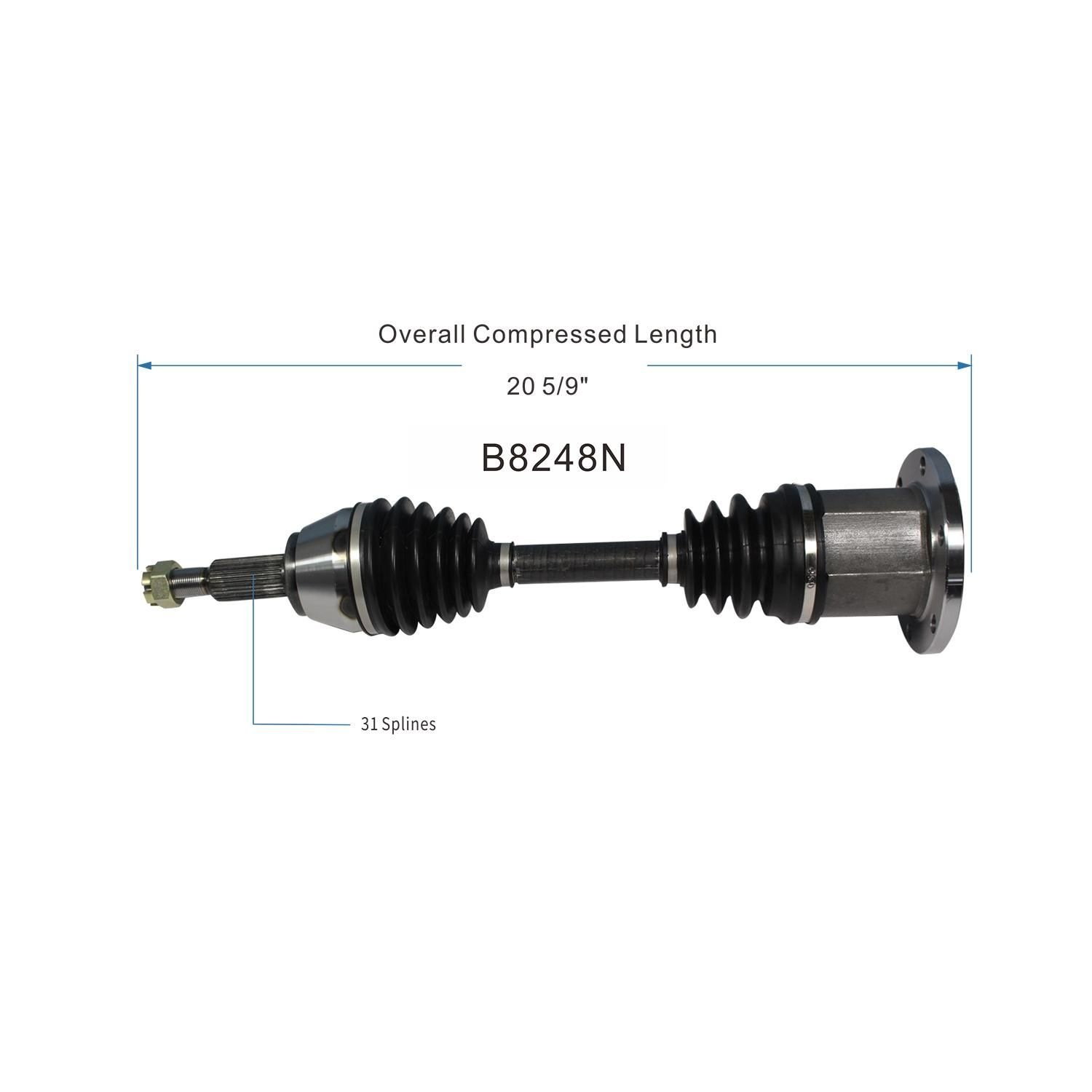 レオン Duralast Gold CV Axle Assembly B8248N