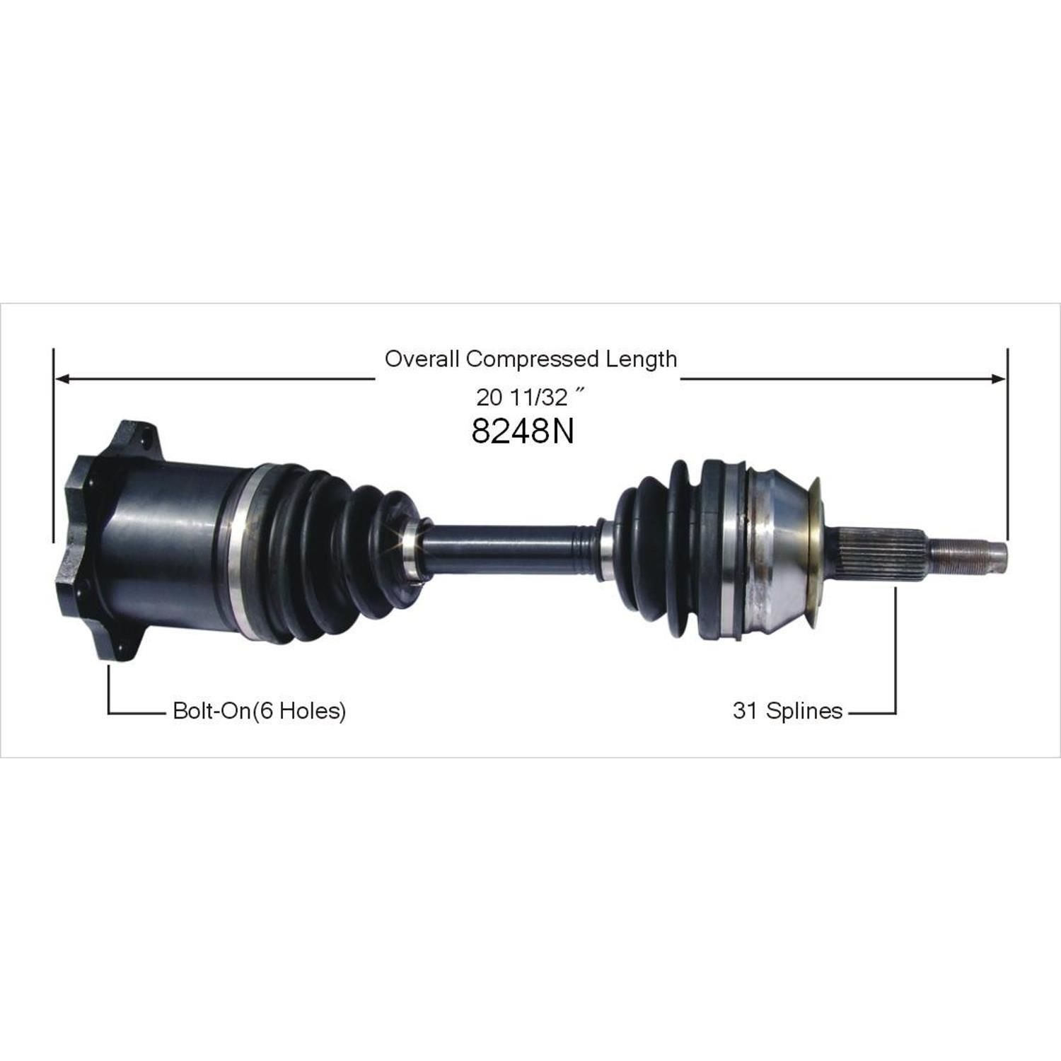 セルカ Duralast Gold CV Axle Assembly B8248N