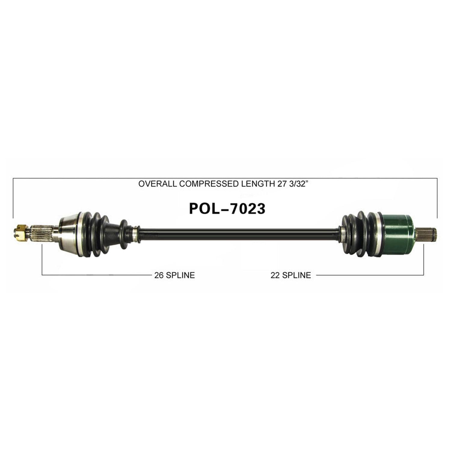 TrakMotive CV Axle Assembly POL-7023