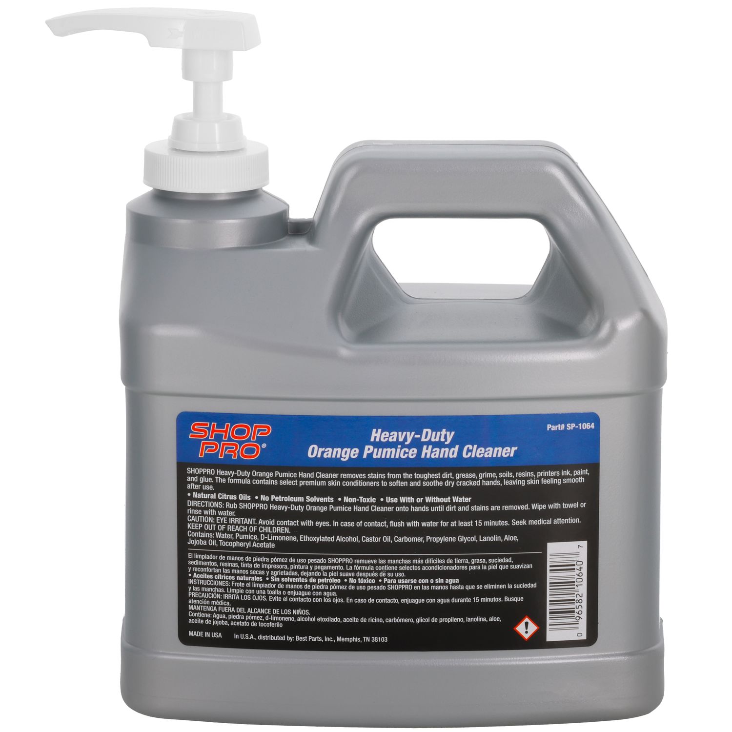 ShopPro Heavy Duty Orange Pumice Hand Cleaner 64oz